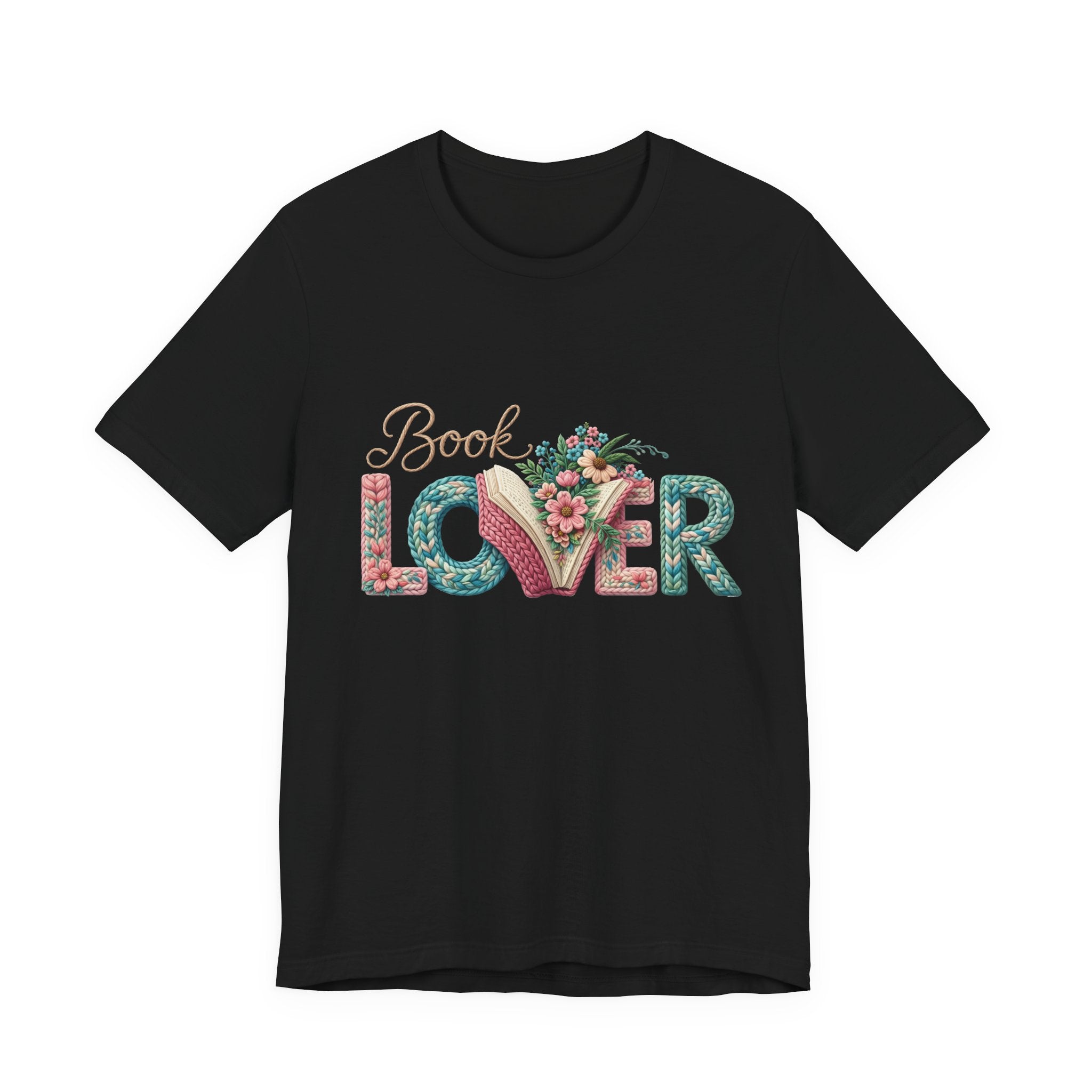 Faux Book Lover Tee — Faux. Floral 'Book Lover' Graphic T-Shirt