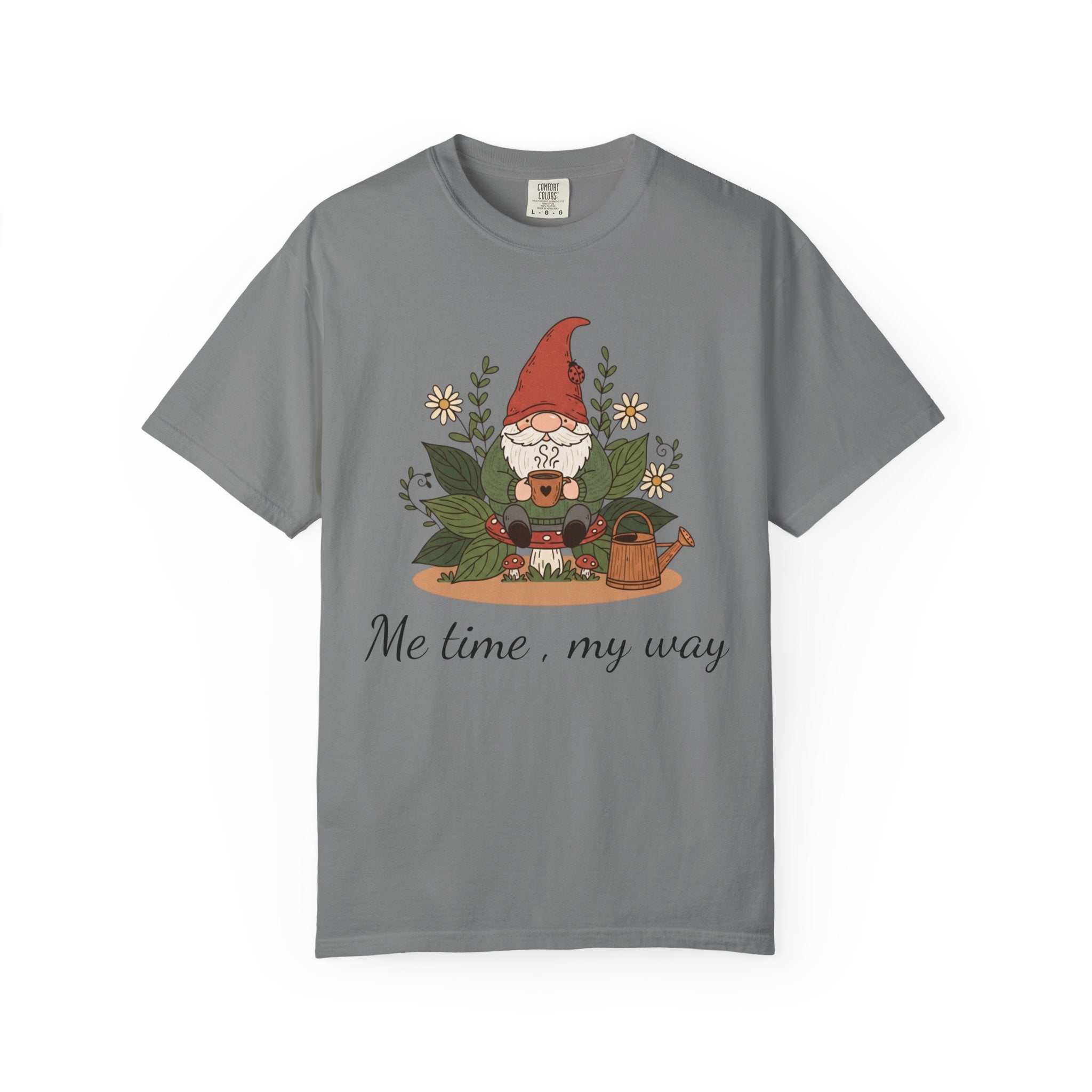 Gnome Garden T-Shirt — Cute Floral Gnome Tee for Gardeners & Nature Lovers