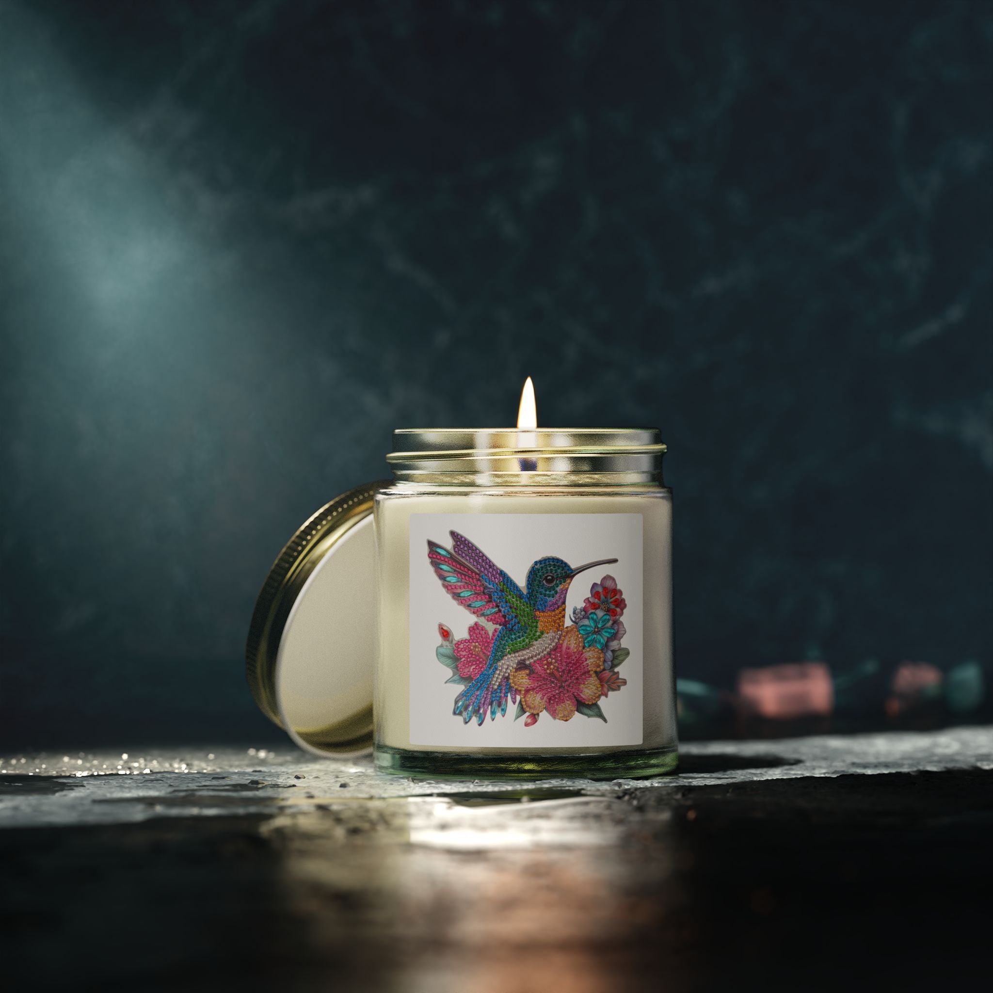 Hummingbird Coconut Apricot Scented Candle — 4oz/9oz Jar