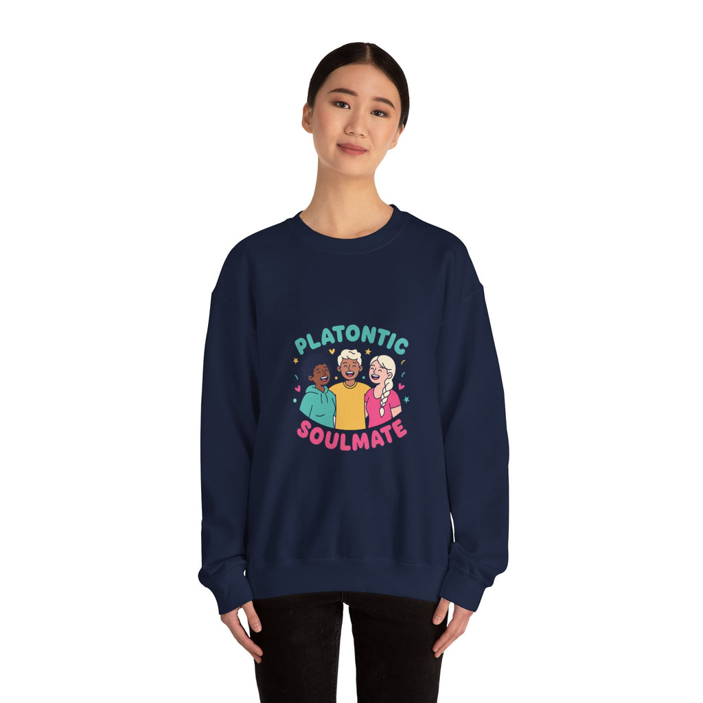 Platonic Soulmate Crewneck Sweatshirt | friendship, platonic love