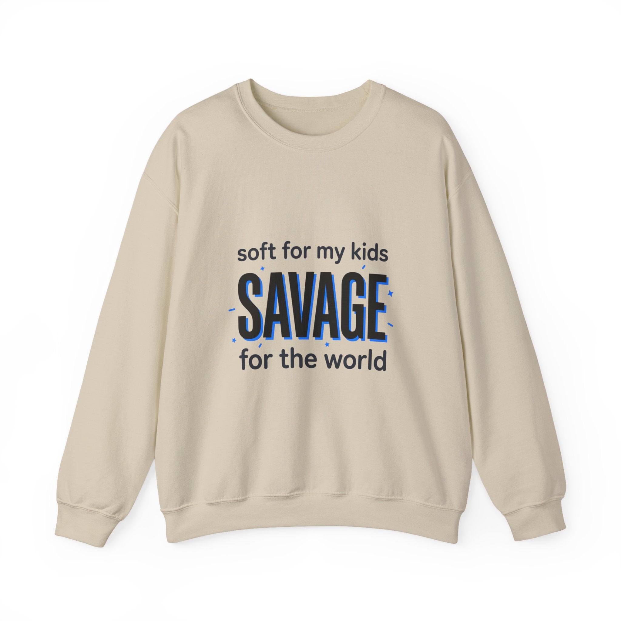 Savage Mom Sweatshirt | Minimal Typographic Mother's Day, Mom Life Style