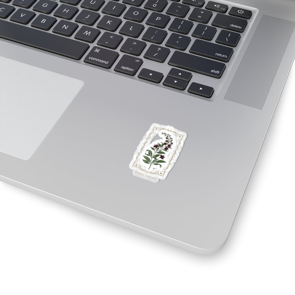 Nightshade Botanical Kiss-Cut Sticker | dark botanical, witchy garden