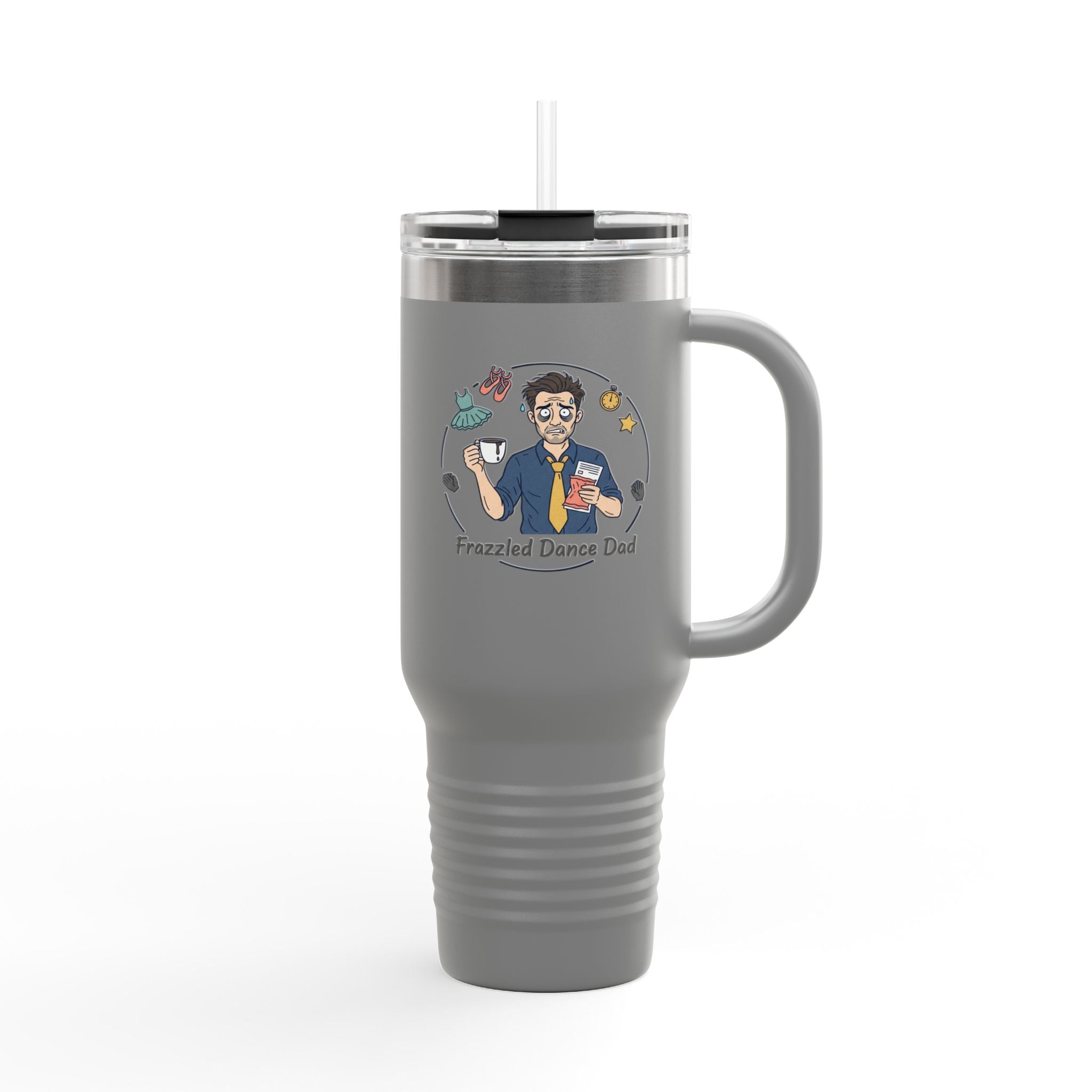 Funny Dance Dad 40oz Insulated Travel Mug