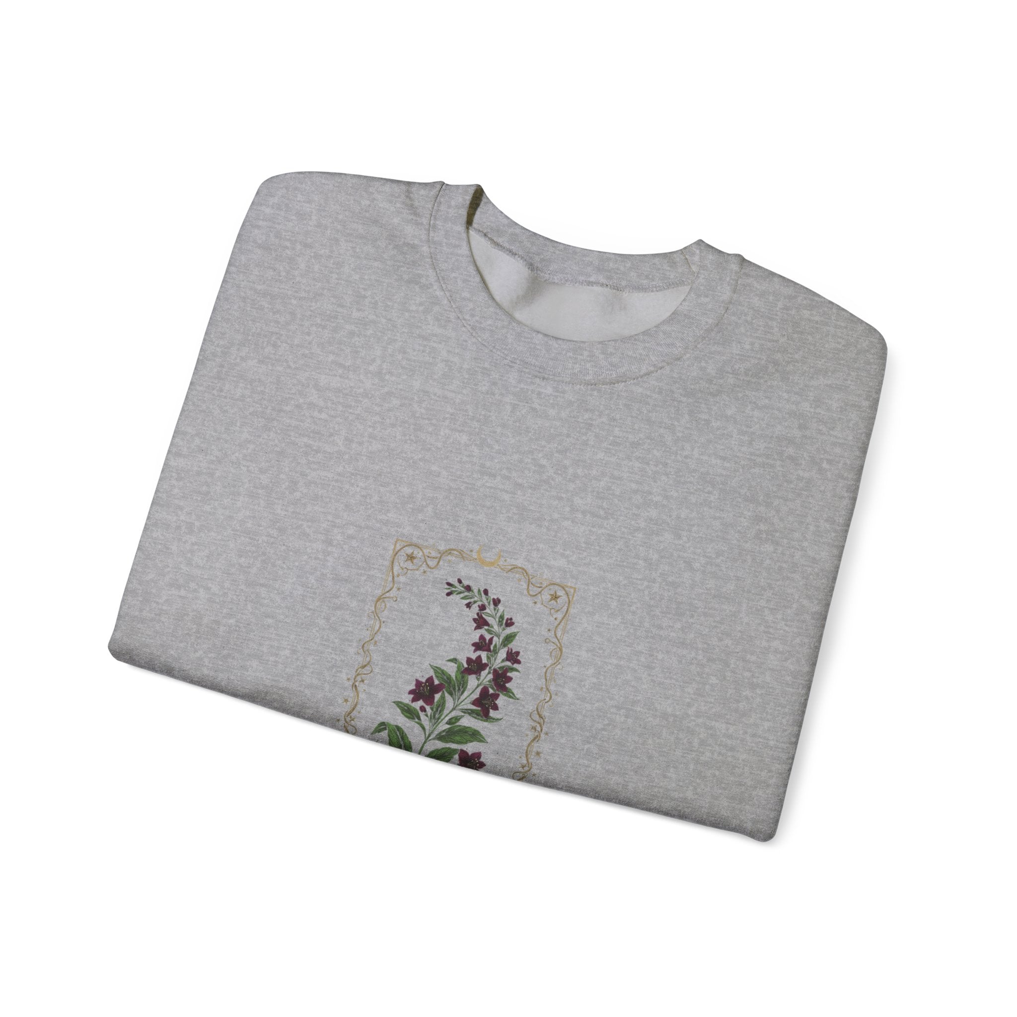Nightshade Botanical Crewneck Sweatshirt | dark botanical, gothic floral