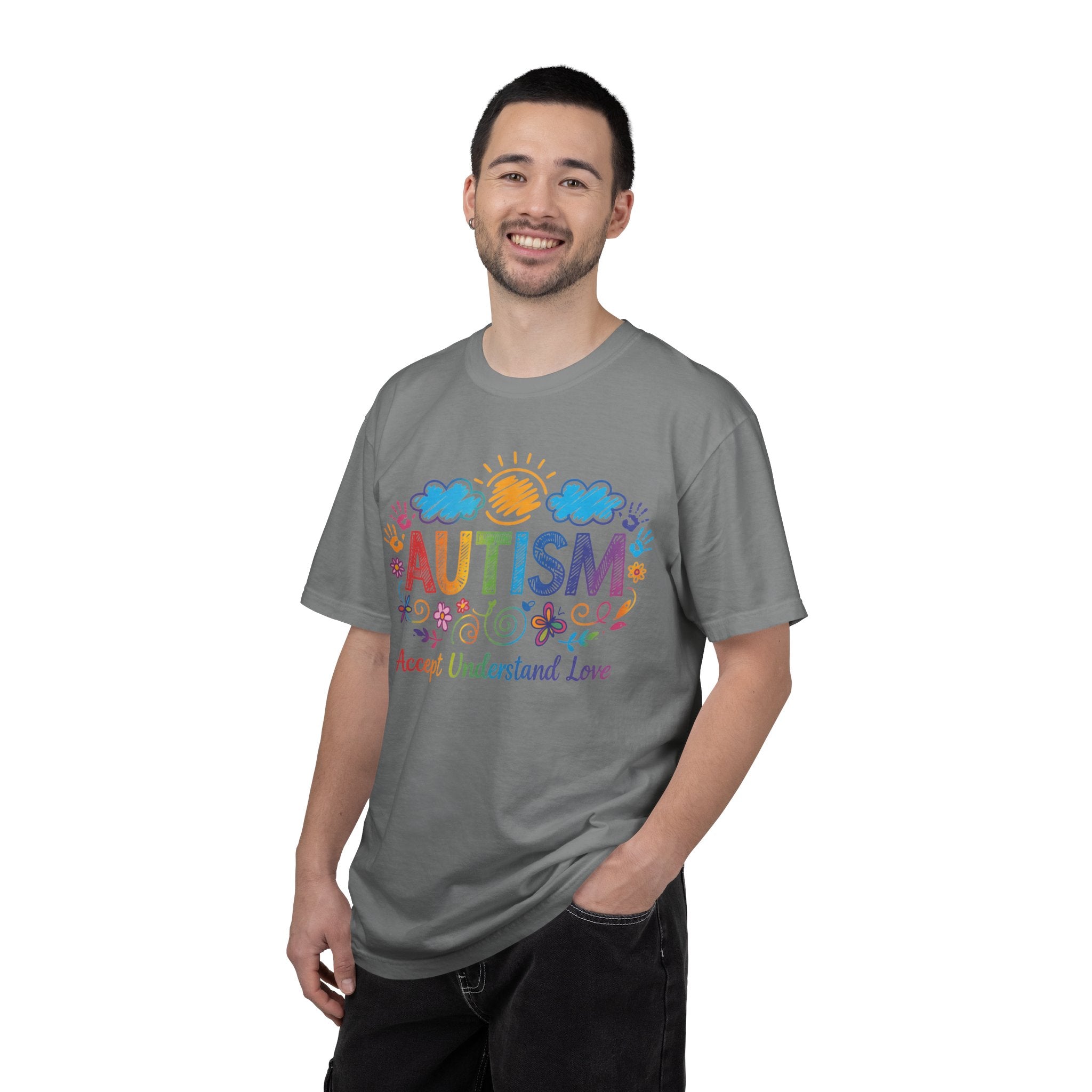 Autism Awareness T-Shirt — "Accept Understand Love" Colorful Support Tee