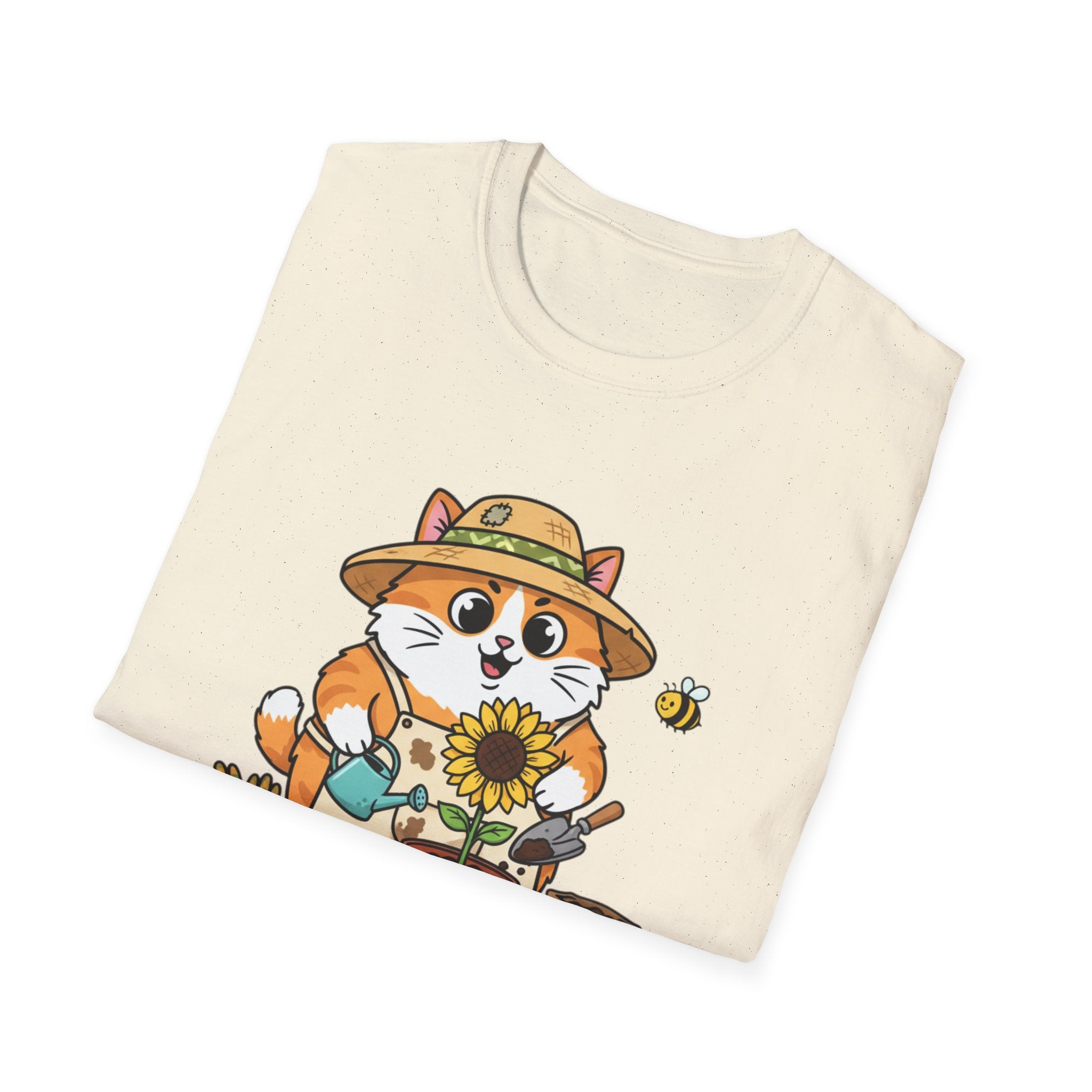 Garden Cat T-Shirt — Cute Gardener Cat Graphic Tee