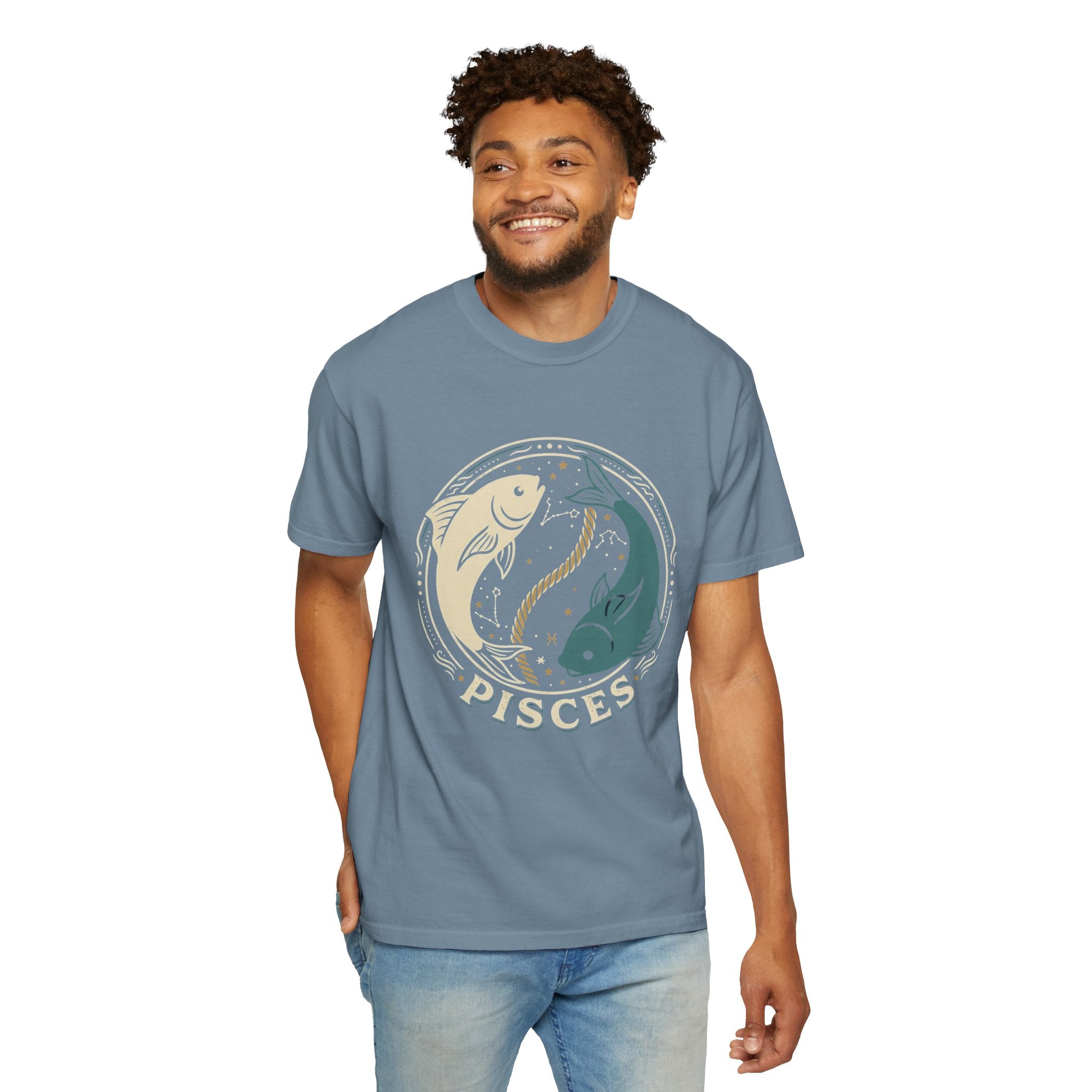Pisces Zodiac T-Shirt — Yin Yang Fish Astrological Tee