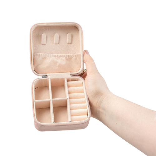 Compact Ballerina Jewelry Travel Case — Portable Ring & Earring Organizer