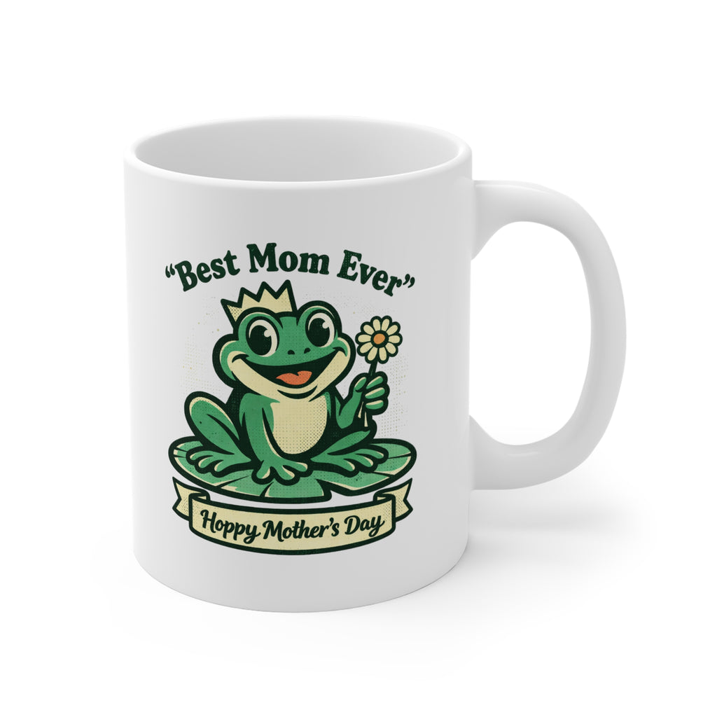 Best Mom Ever Frog Mug — Cute Mother's Day 11oz Coffee Cup