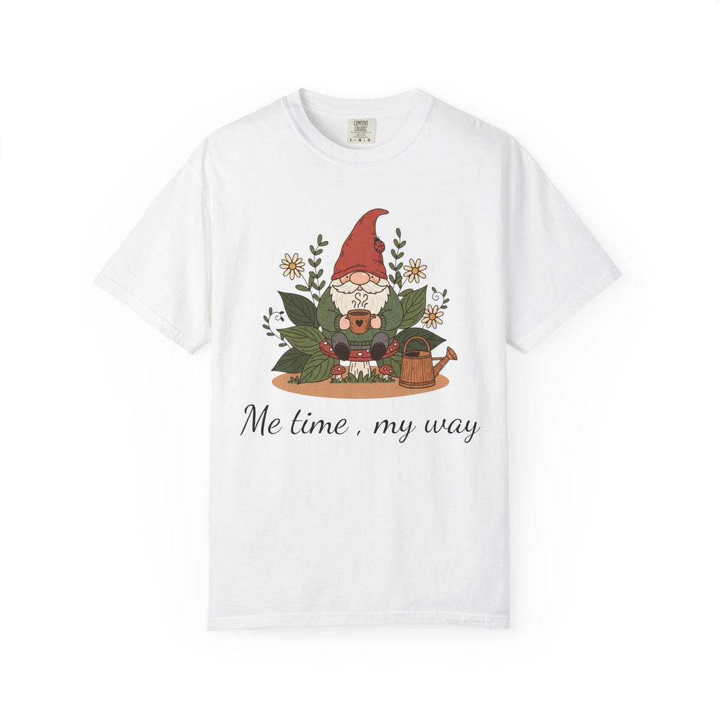 Gnome Garden T-Shirt — Cute Floral Gnome Tee for Gardeners & Nature Lovers