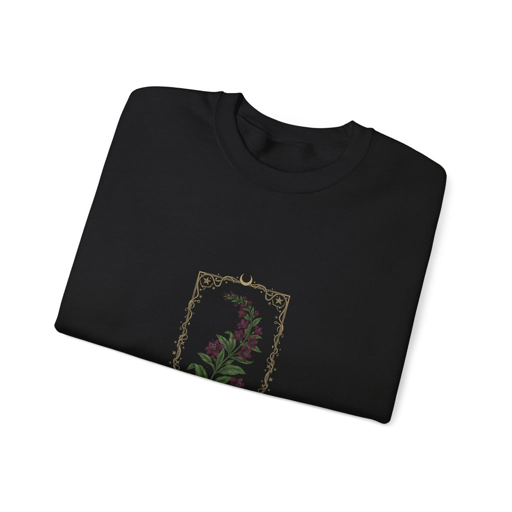 Nightshade Botanical Crewneck Sweatshirt | dark botanical, gothic floral