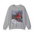 Winter Cardinal Sweatshirt — "Cold, Where's Spring" Cozy Crewneck