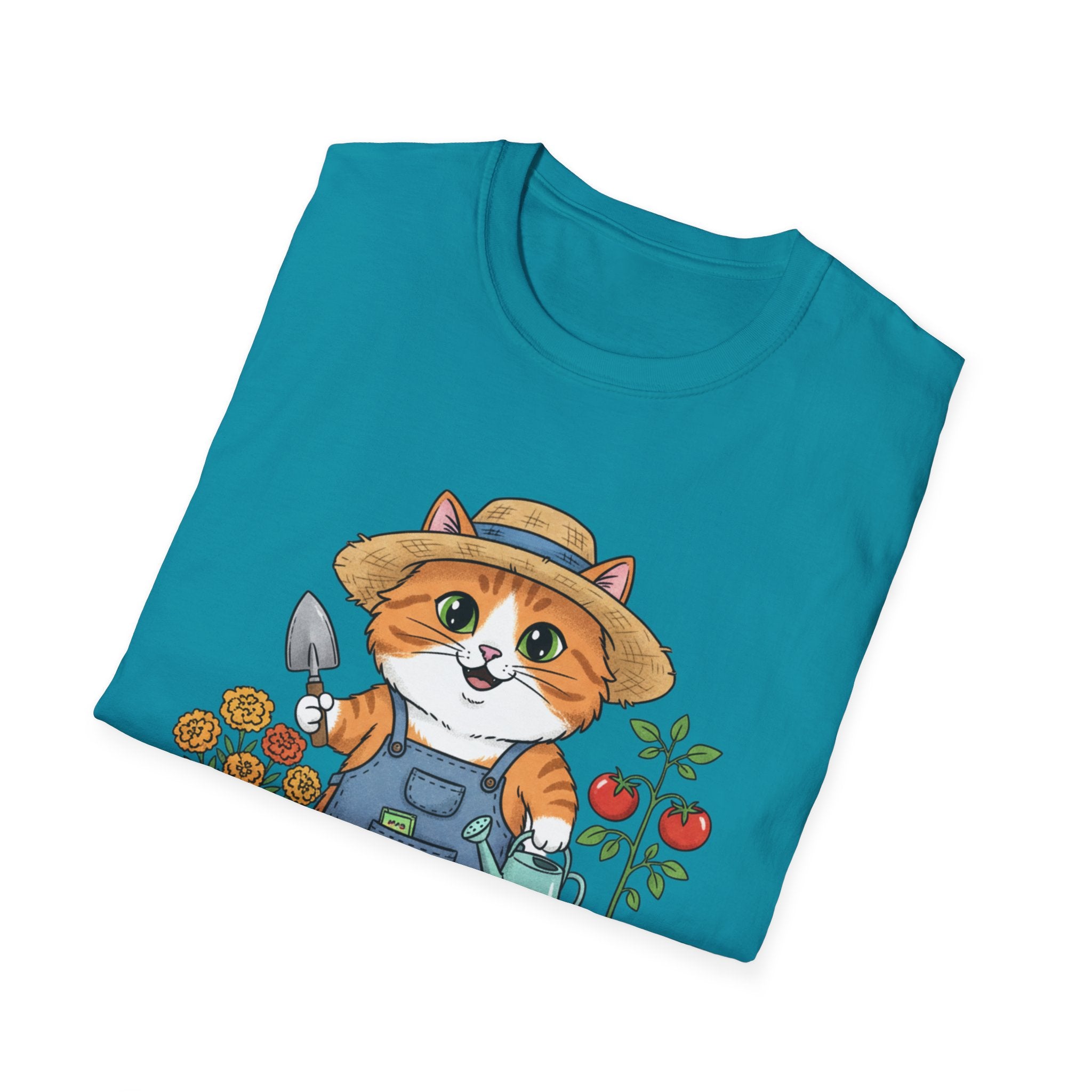 Funny Cat Gardening T-Shirt