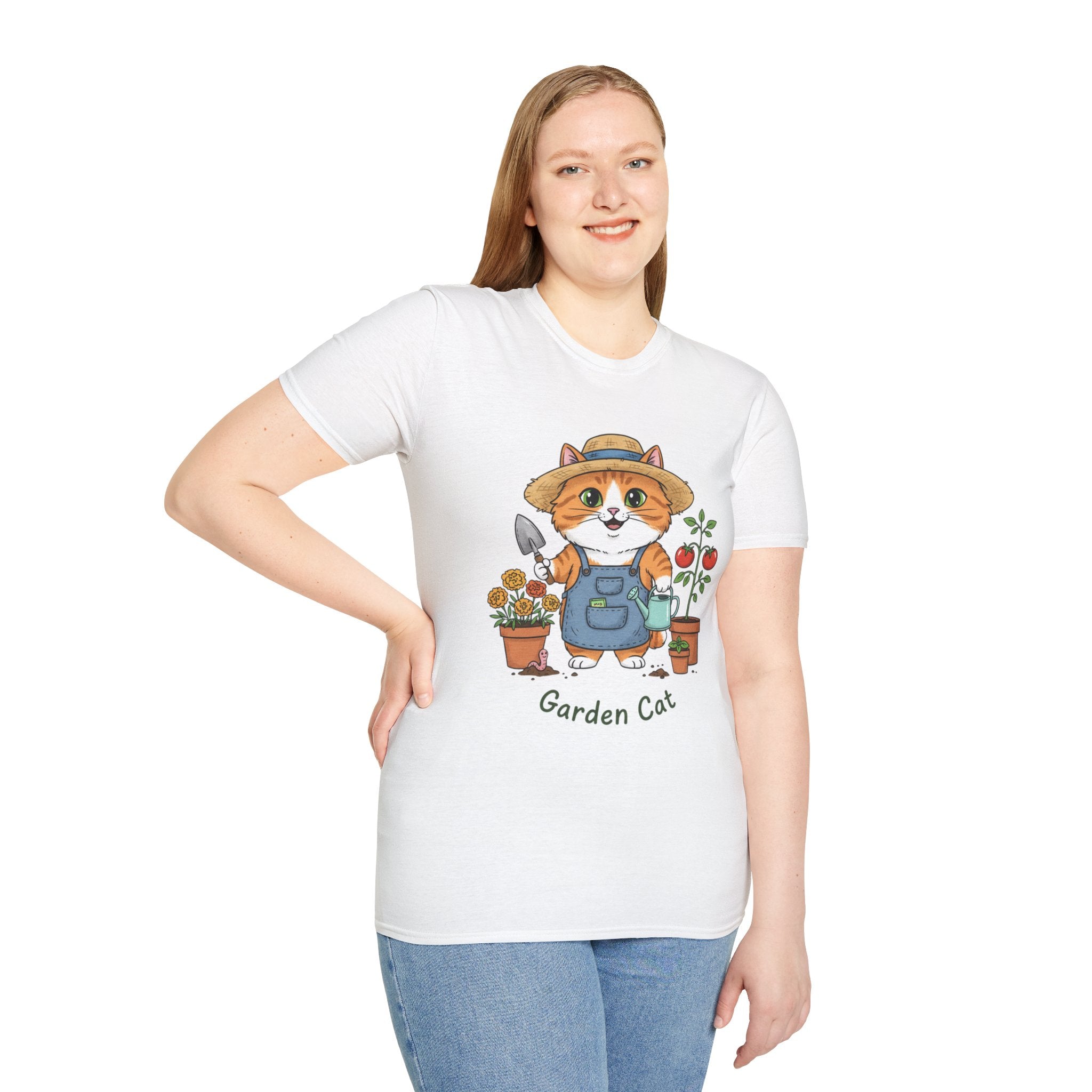 Funny Cat Gardening T-Shirt