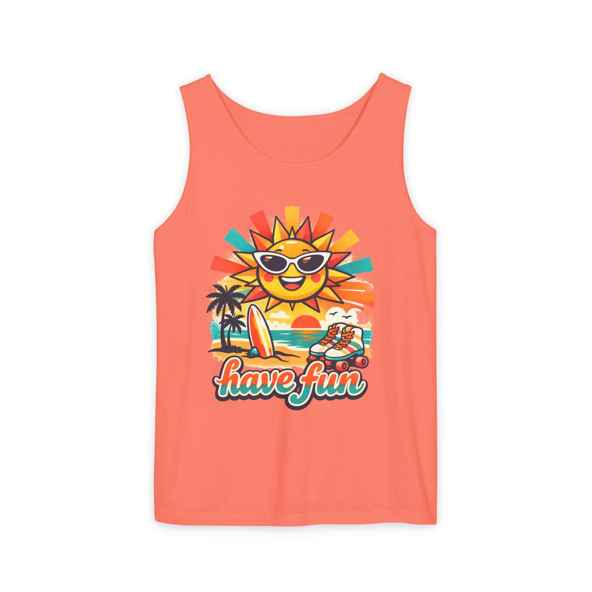 Have Fun Beach Tank Top — Retro Sunglasses Sun Surf Summer Graphic Tank