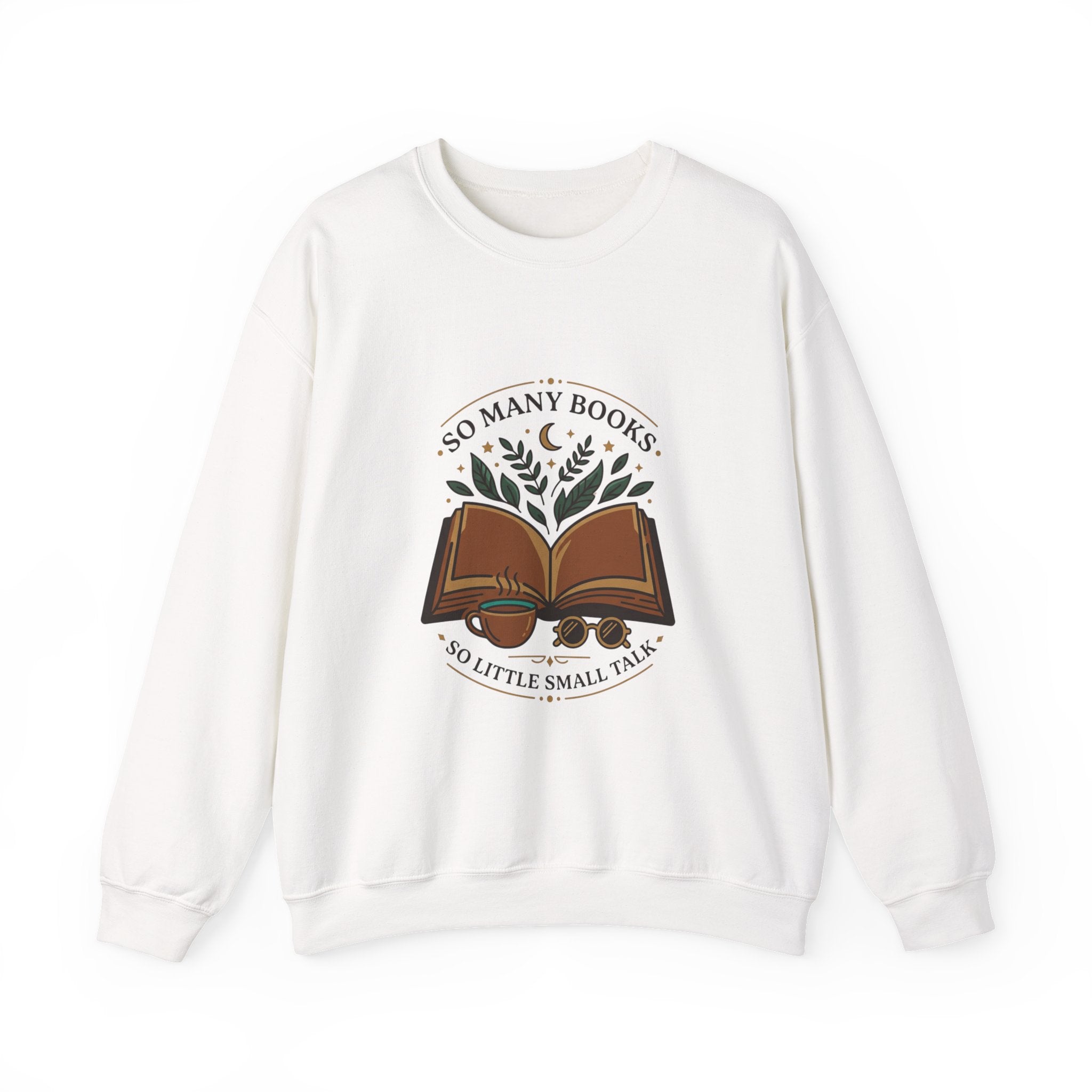 So Many Books Reading Sweatshirt | Book Lover, Cozy Reader
