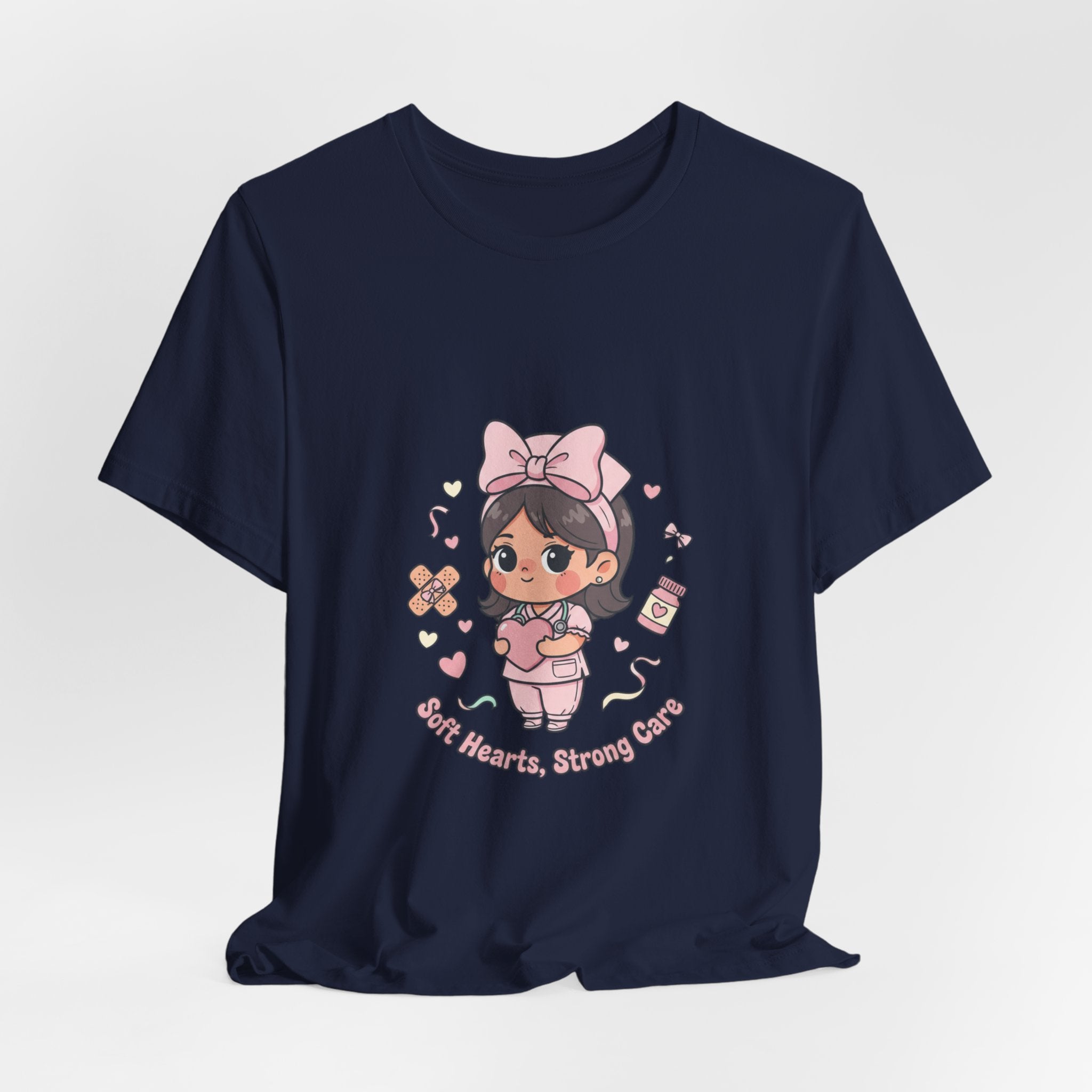 Cute Nurse Graphic Tee | Coquette medical pastel kawaii nurse merch