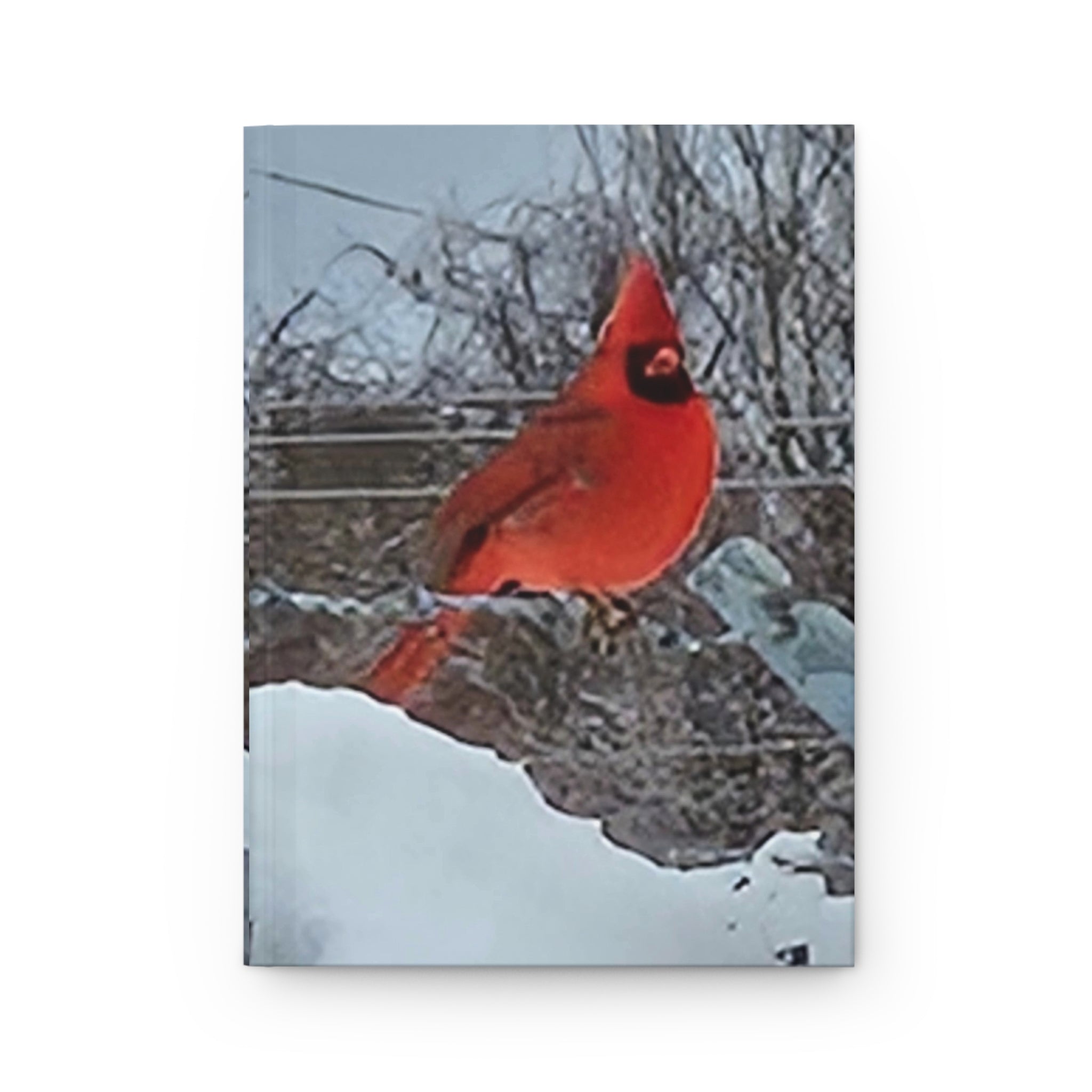 Cardinal Winter Hardcover Journal — Red Bird Notebook for Nature Lovers