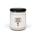 I Already Quit In My Head Soy Candle | Tiny Character Sign, Minimal Protest Art
