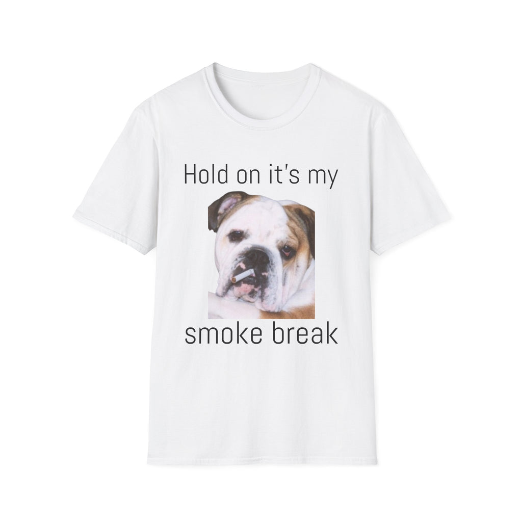 Funny Smoking Bulldog T-Shirt — Humorous Bulldog Graphic Tee