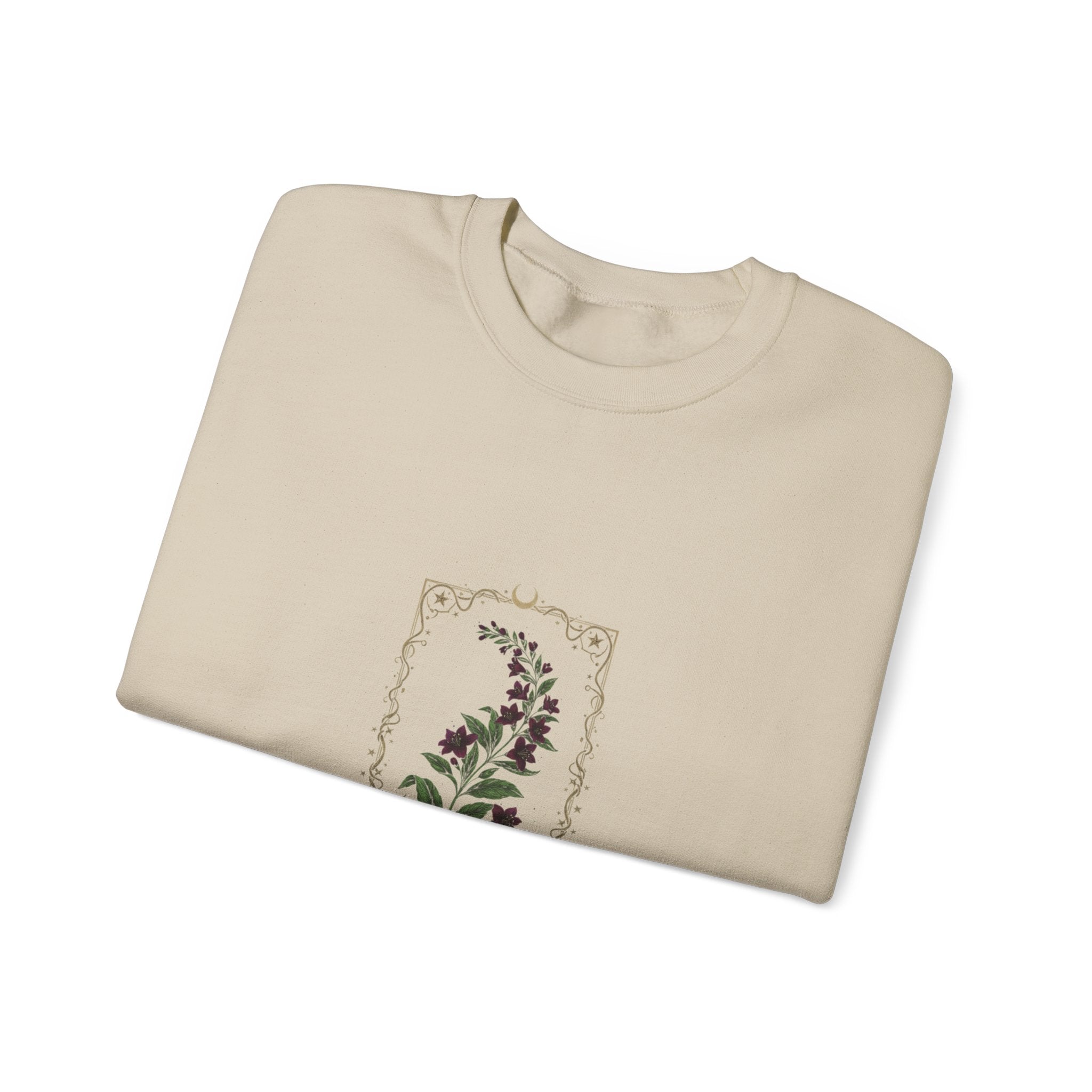Nightshade Botanical Crewneck Sweatshirt | dark botanical, gothic floral