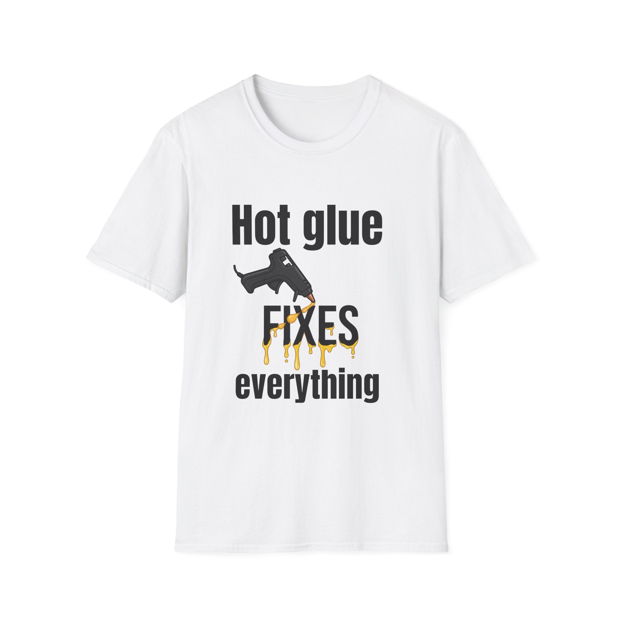 T-Shirt - Fixes Everything (Hot Glue Gun Design)