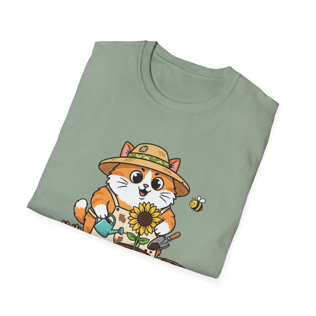 Garden Cat T-Shirt — Cute Gardener Cat Graphic Tee