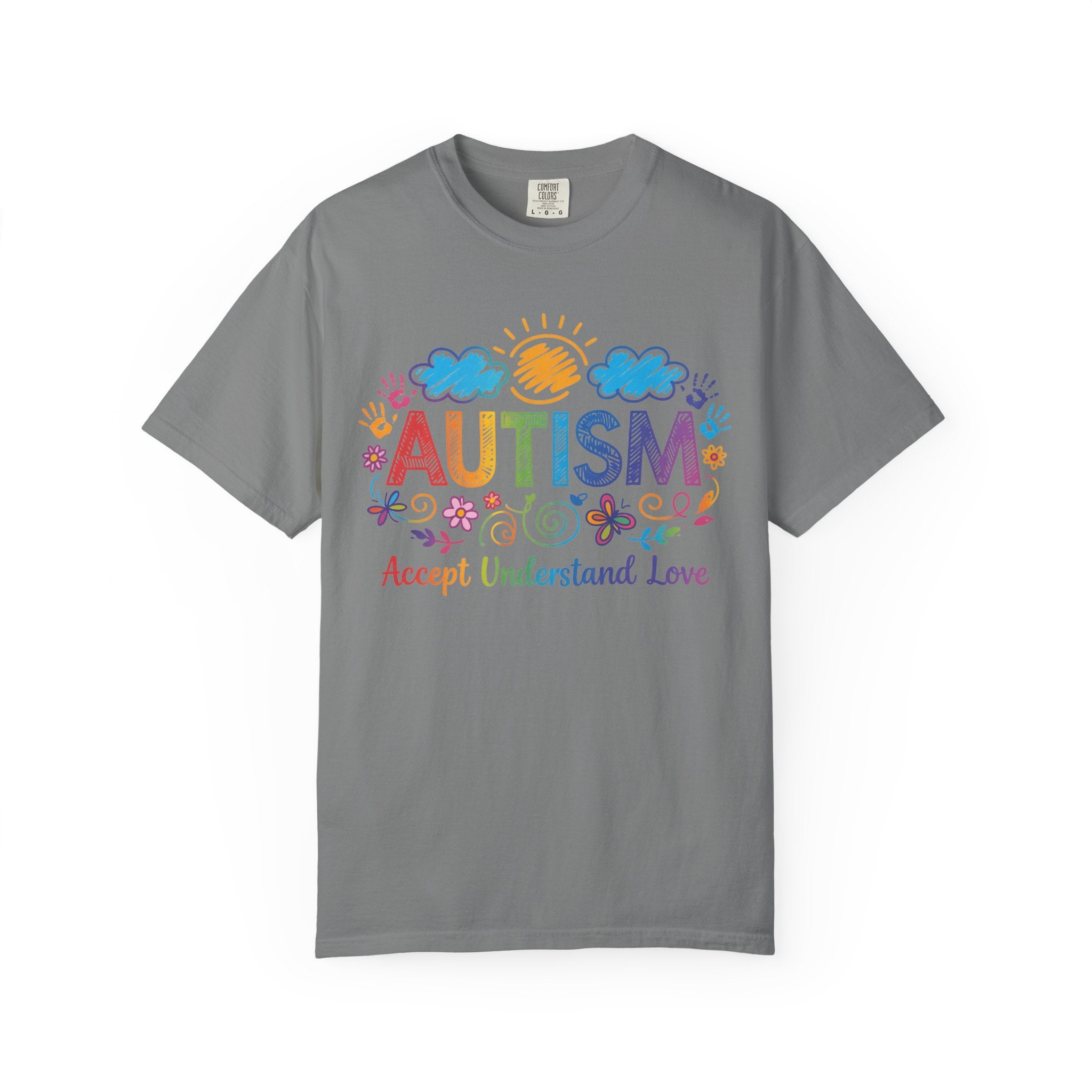 Autism Awareness T-Shirt — "Accept Understand Love" Colorful Support Tee