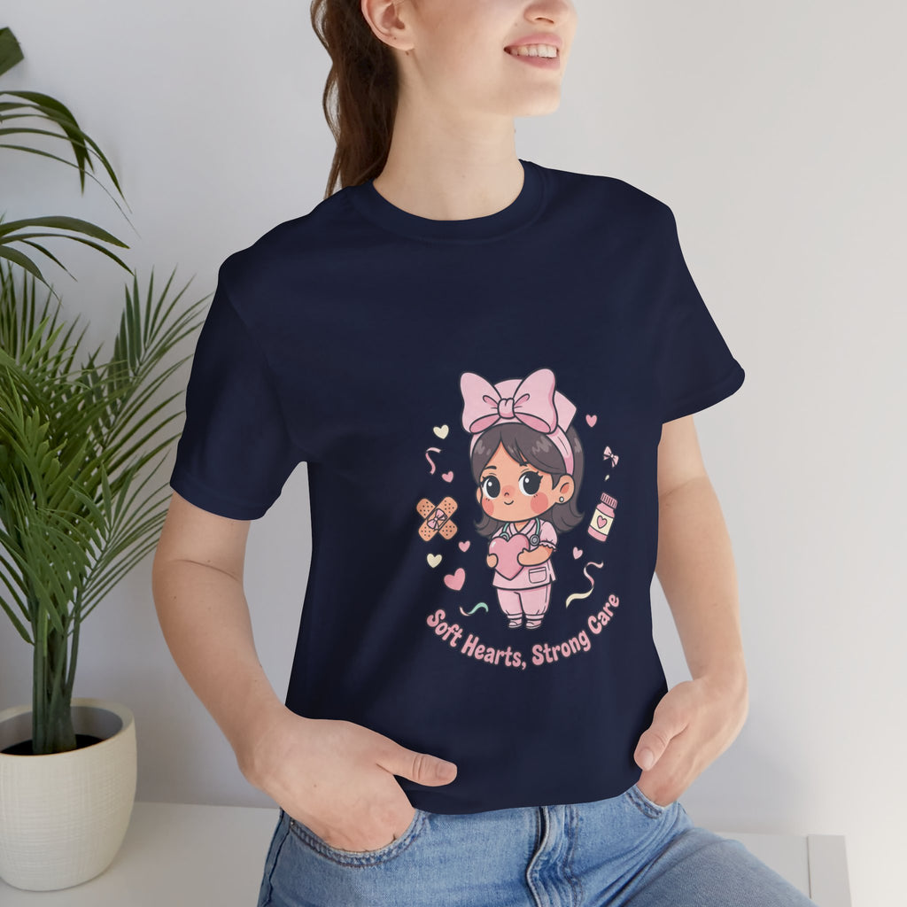 Cute Nurse Graphic Tee | Coquette medical pastel kawaii nurse merch