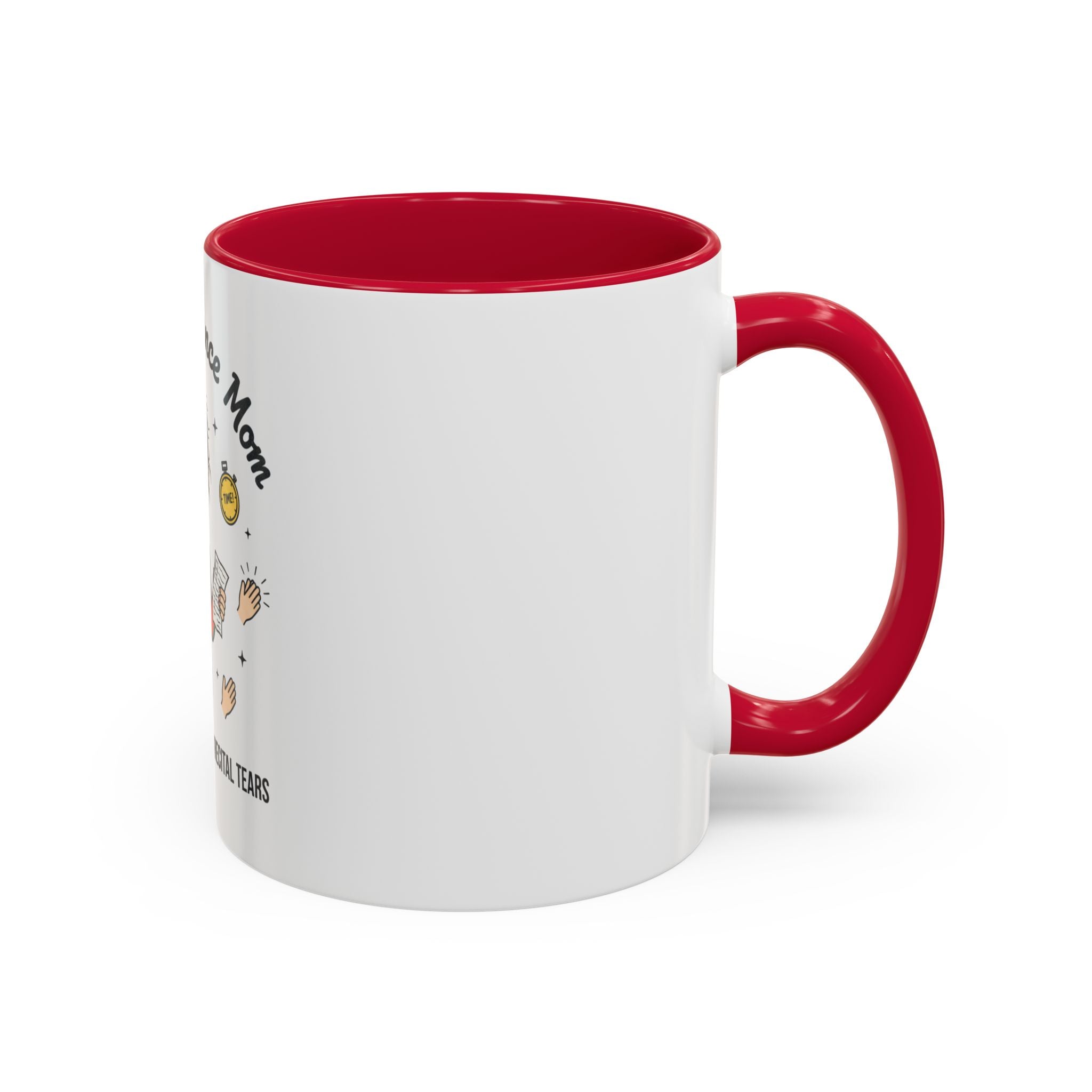 Frazzled Dance Mom Mug — "Powered by Coffee and Recital Tears" (11oz/15oz)