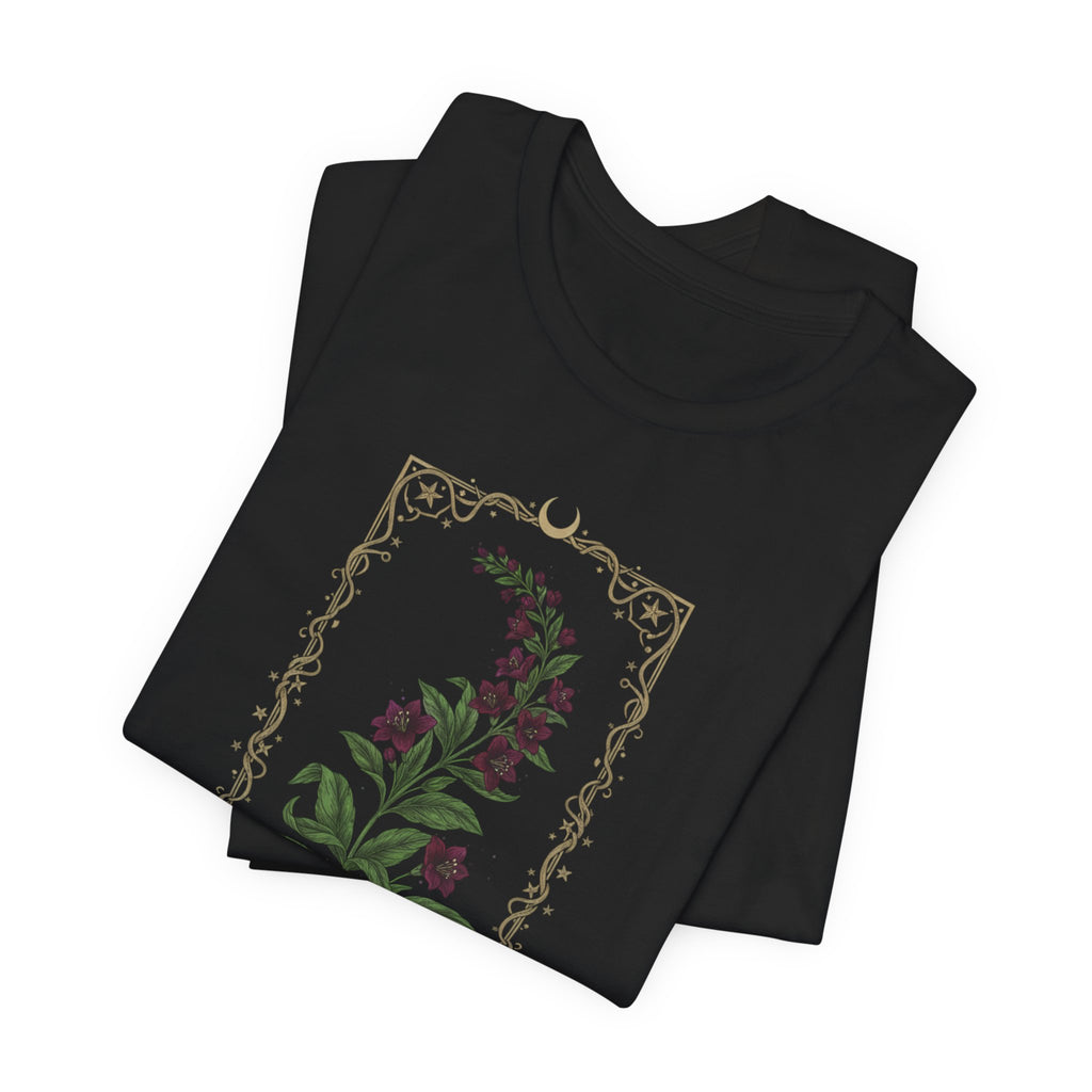 Nightshade Botanical Tee | dark botanical, gothic floral