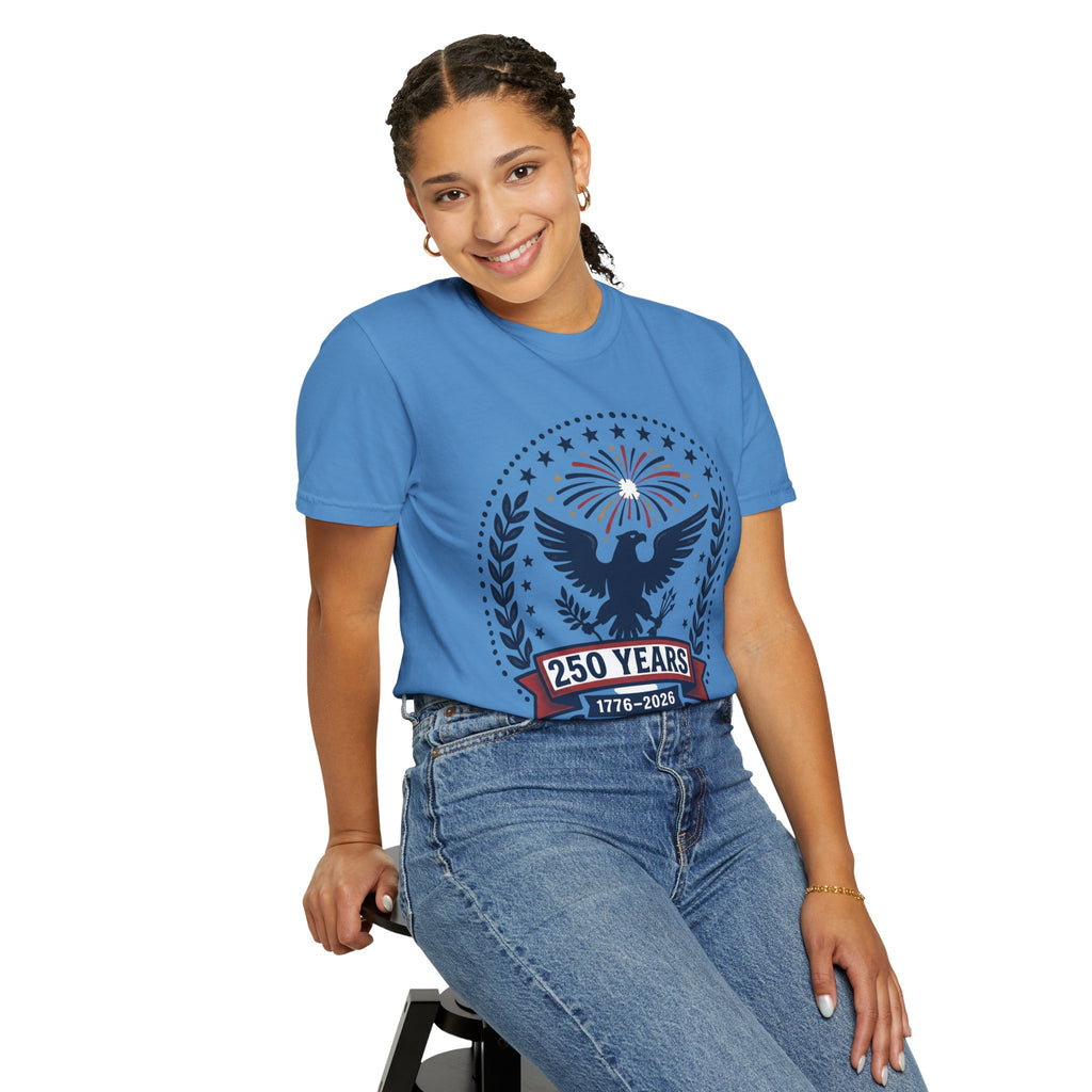 250 Years Eagle Anniversary T-Shirt — 1776–2026 Patriotic Celebration Tee