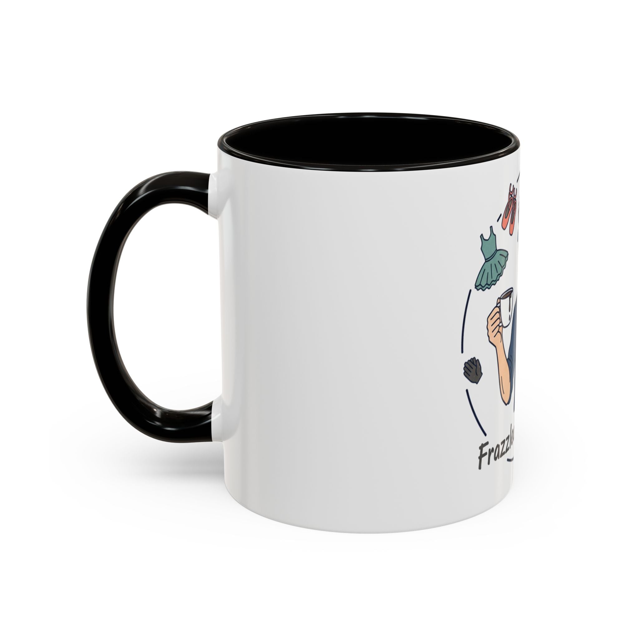 Frazzled Dance Dad Mug — Funny Dance Dad Coffee Cup (11oz/15oz)