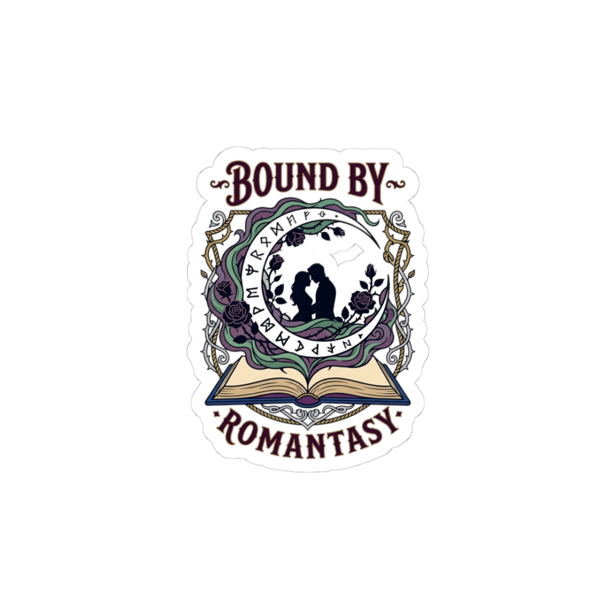 Bound by Romantasy Kiss-Cut Stickers | romantasy, book lover