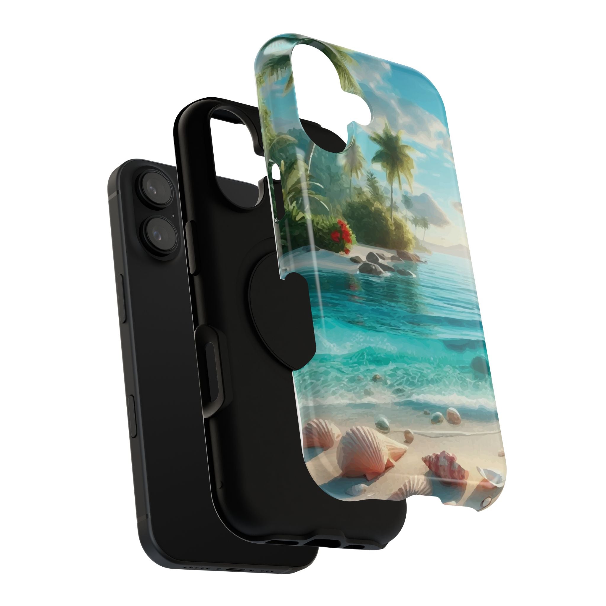 iPhone 17 Tropical Beach Phone Case — Impact-Resistant Ocean Shore Design
