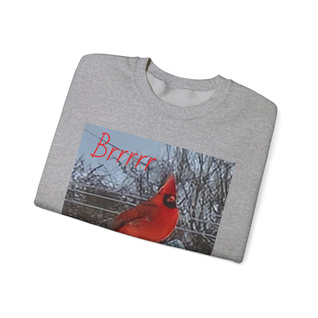 Winter Cardinal Sweatshirt — "Cold, Where's Spring" Cozy Crewneck