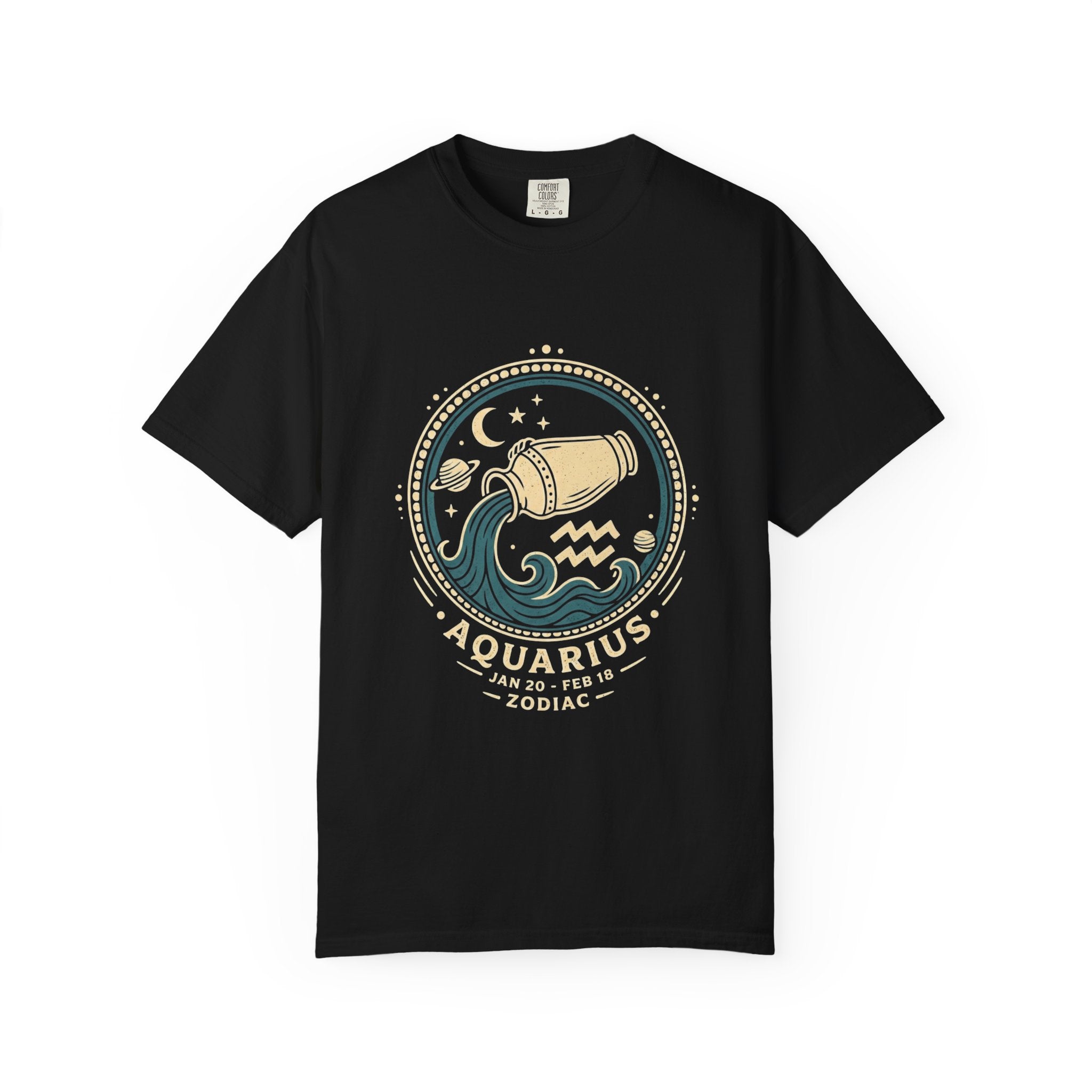 Aquarius Zodiac T-Shirt — Water Bearer Astrology Tee