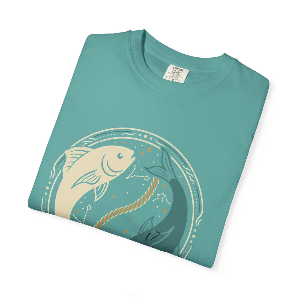 Pisces Zodiac T-Shirt — Yin Yang Fish Astrological Tee