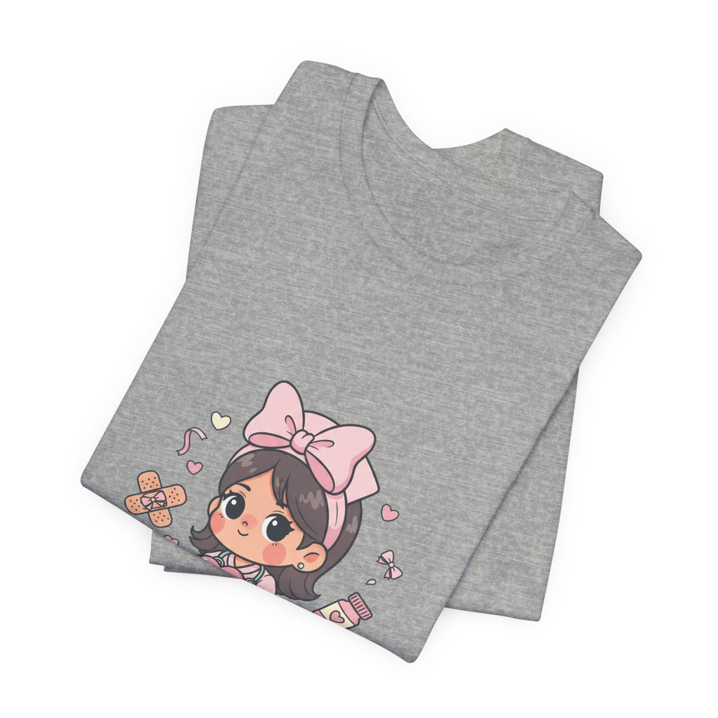 Cute Nurse Graphic Tee | Coquette medical pastel kawaii nurse merch