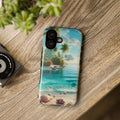 iPhone 17 Tropical Beach Phone Case — Impact-Resistant Ocean Shore Design