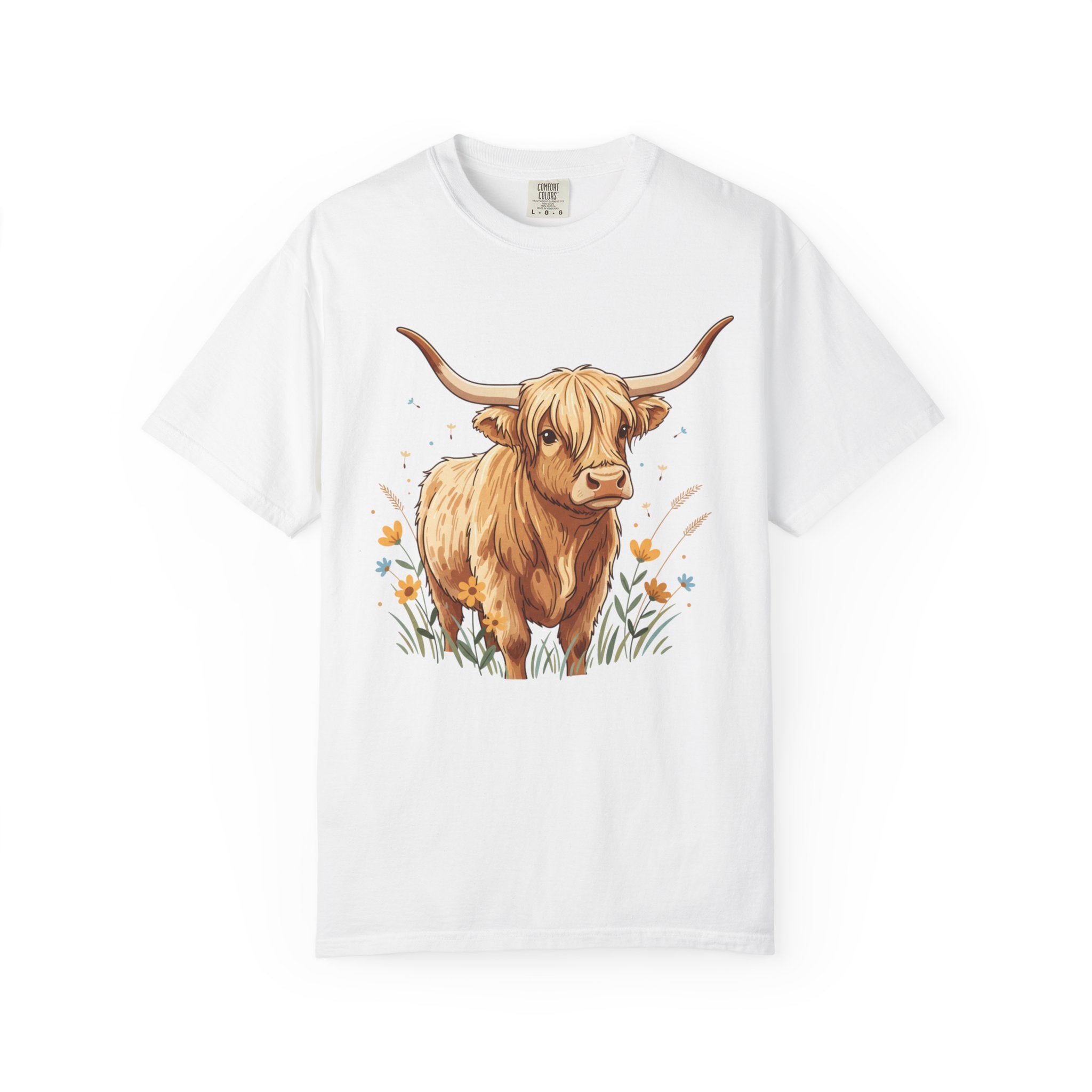 Highland Cow Graphic T‑Shirt — Cute Highland Cattle Tee for Animal Lovers
