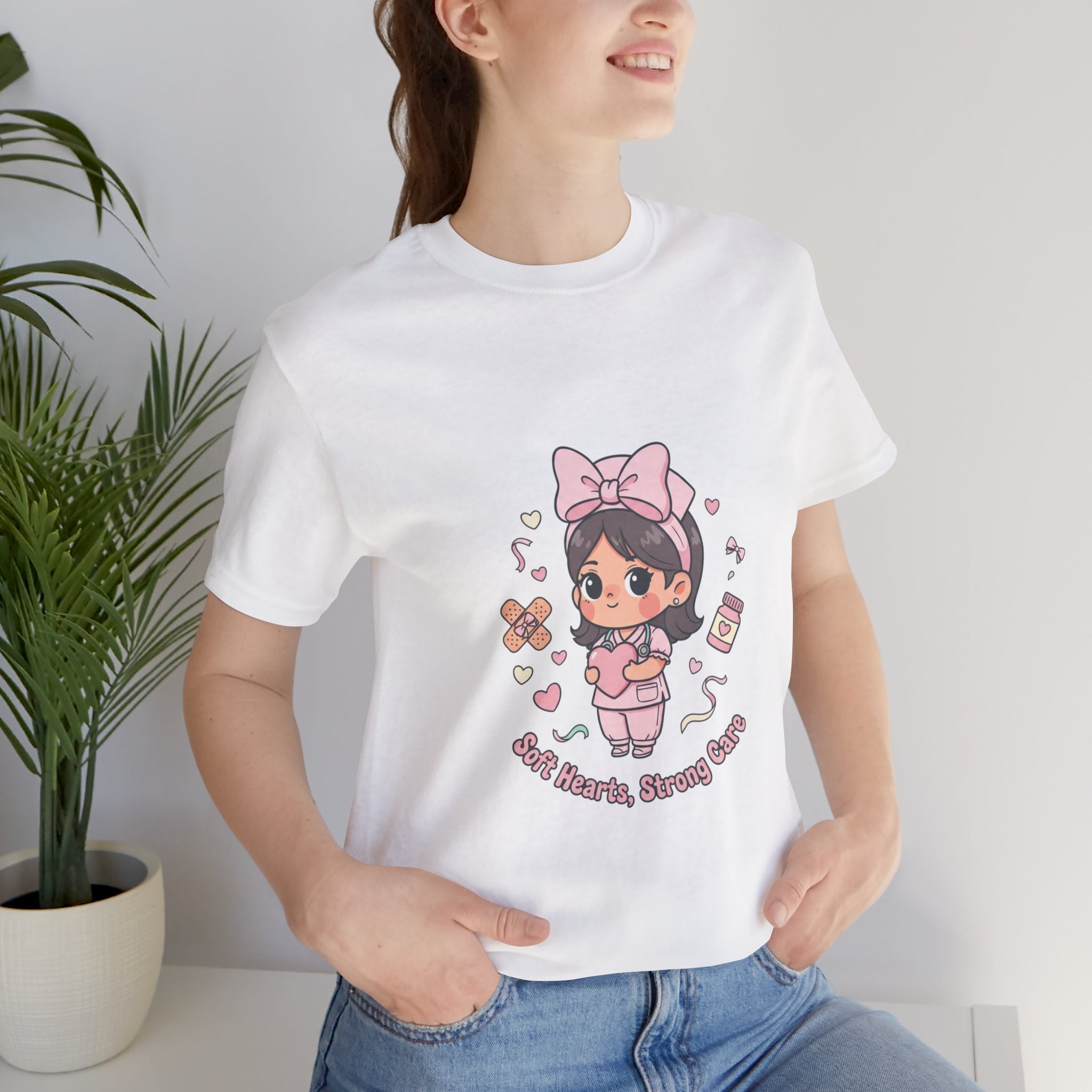Cute Nurse Graphic Tee | Coquette medical pastel kawaii nurse merch
