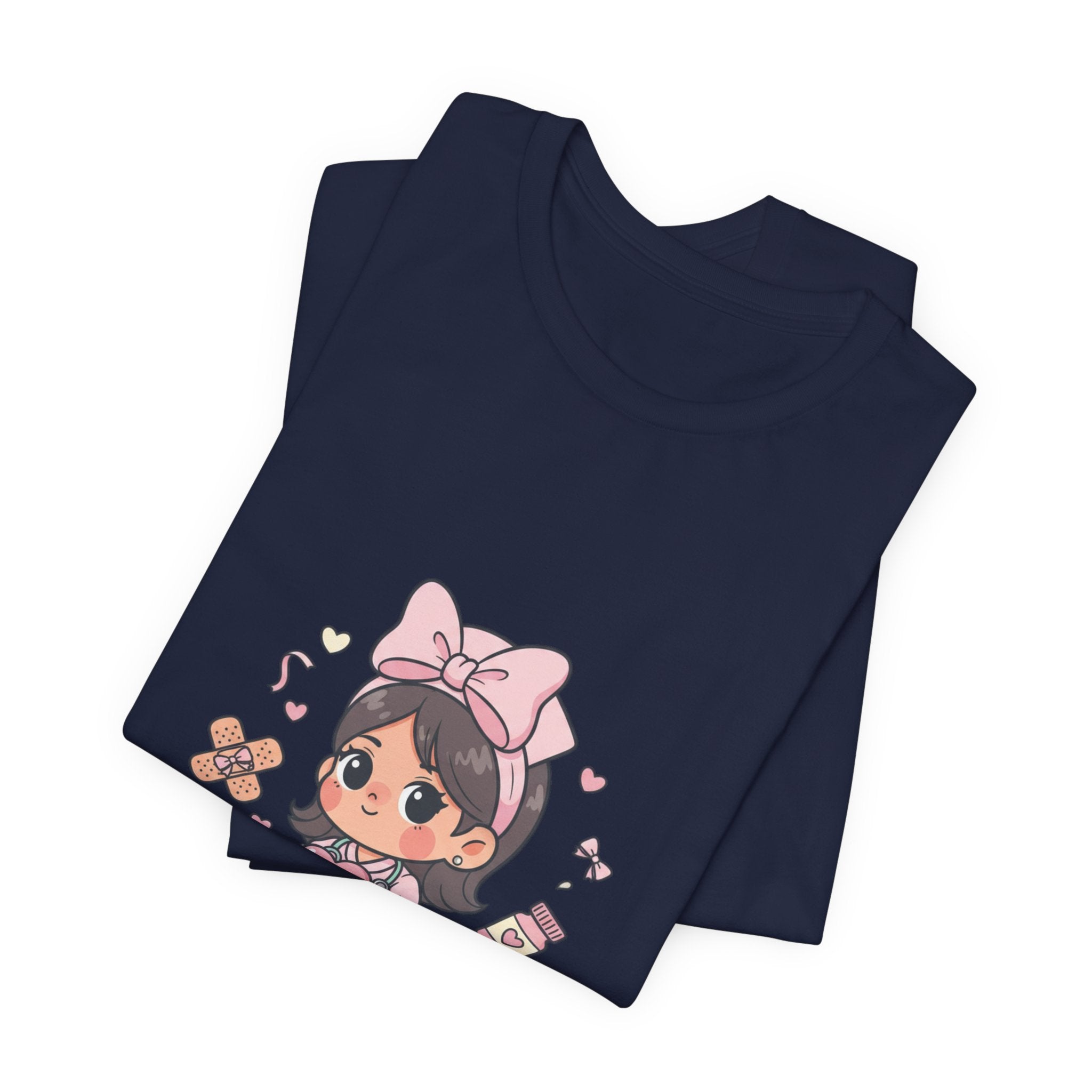 Cute Nurse Graphic Tee | Coquette medical pastel kawaii nurse merch