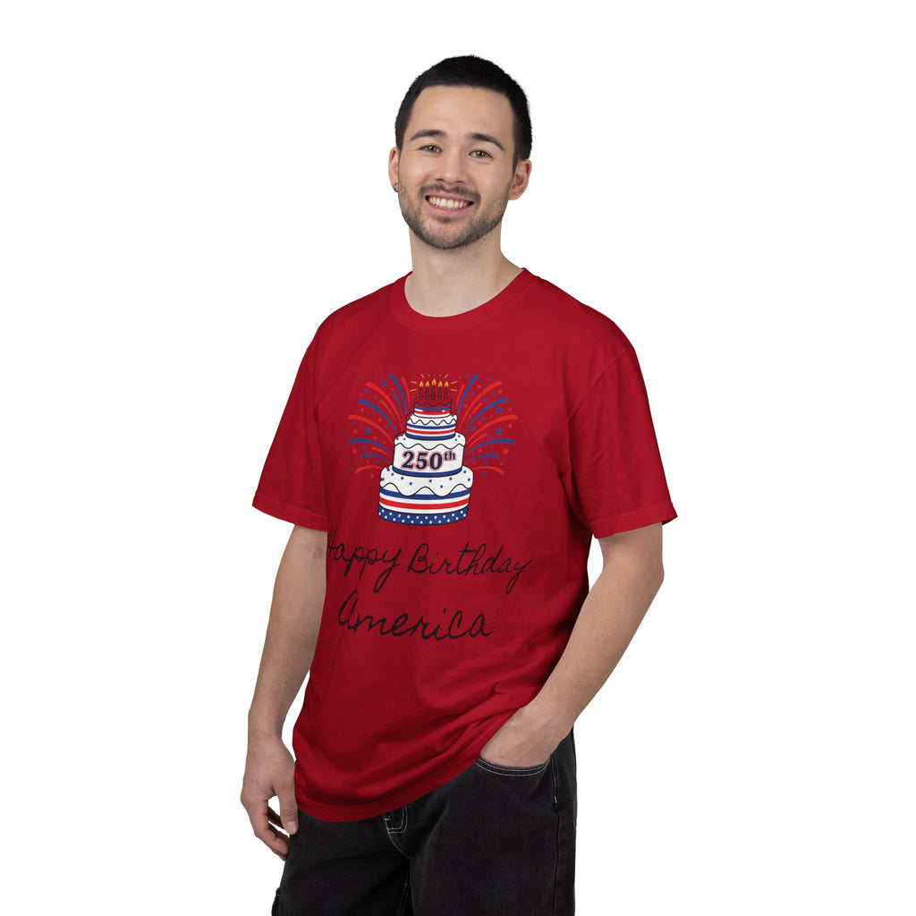 Happy 250th Birthday Cake T-Shirt