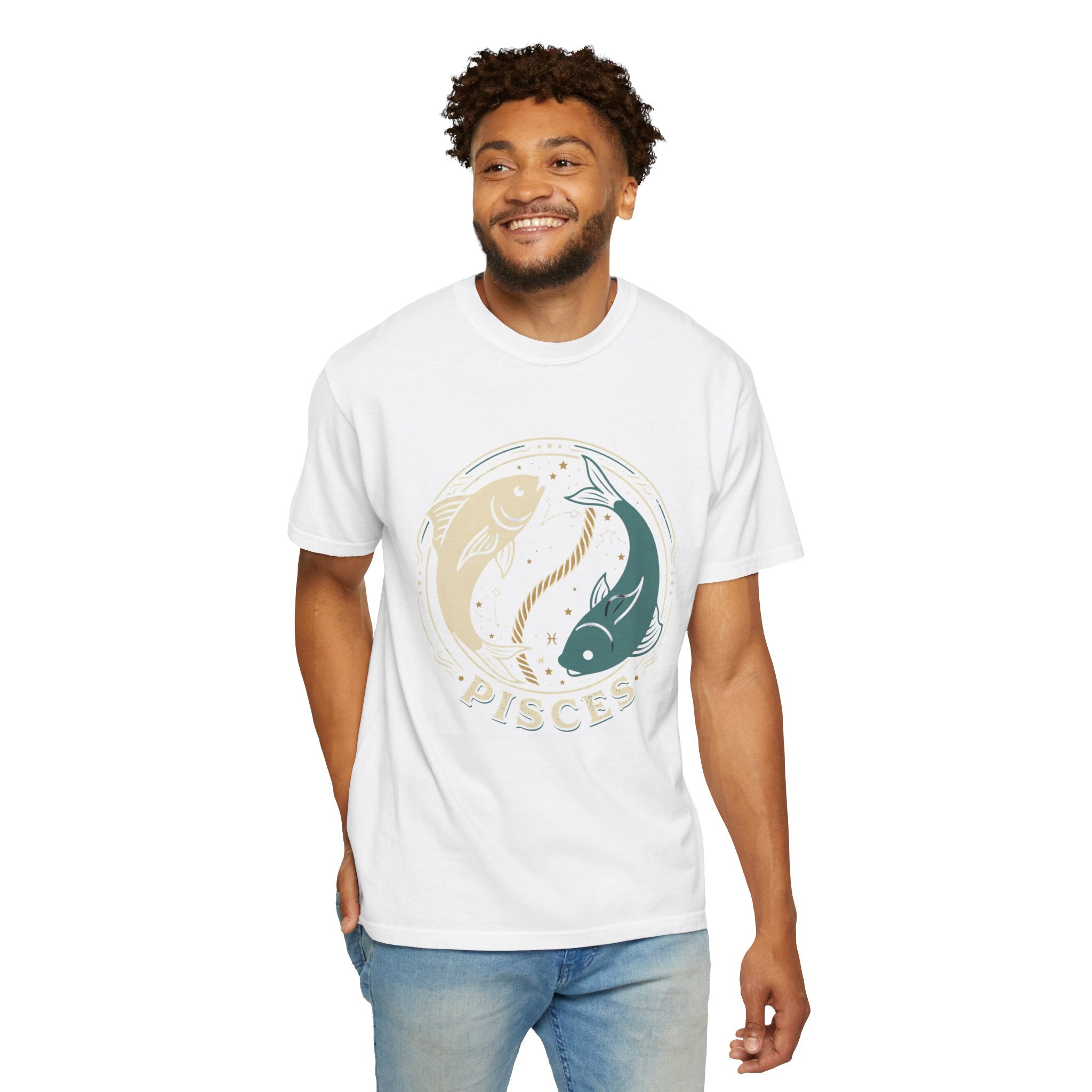 Pisces Zodiac T-Shirt — Yin Yang Fish Astrological Tee