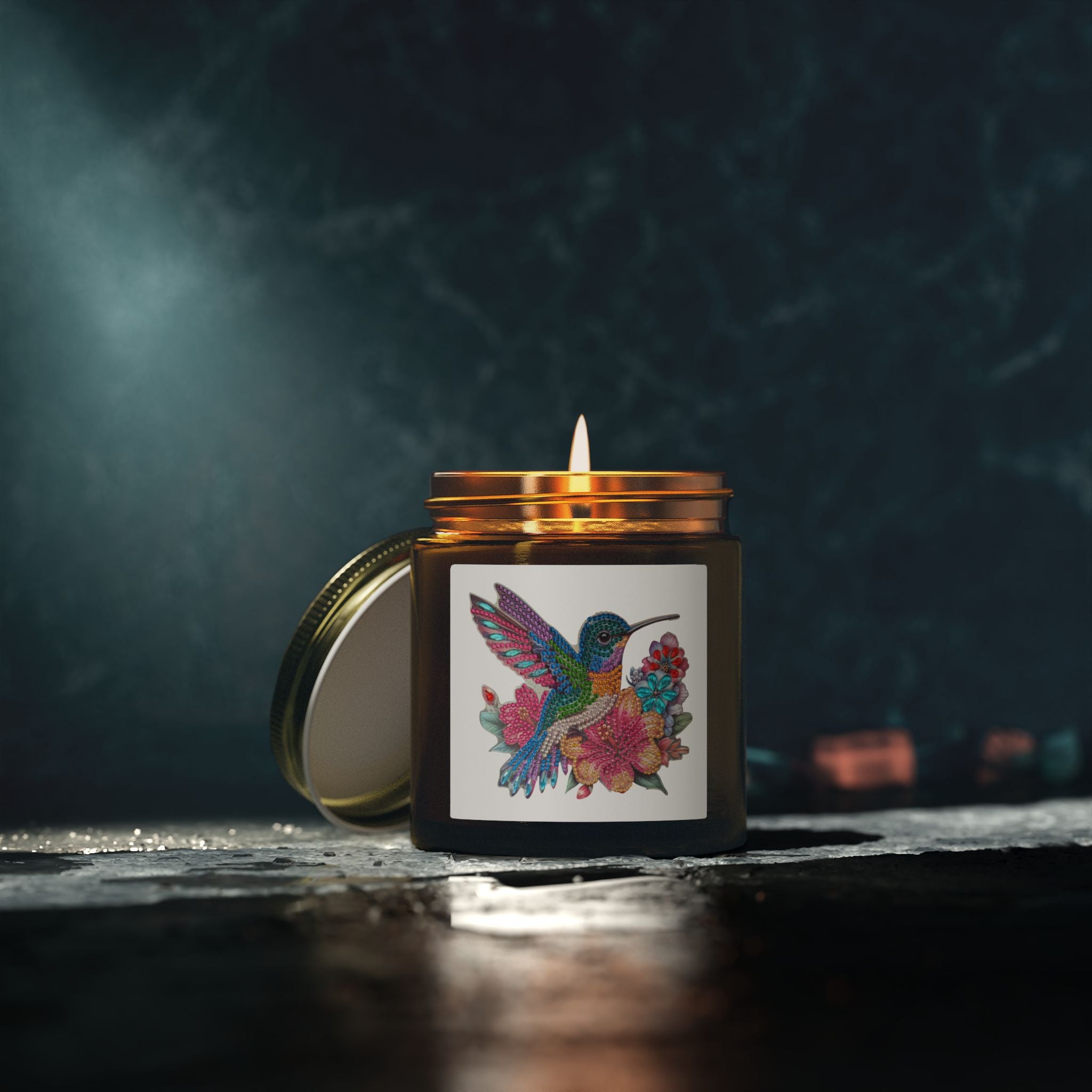 Hummingbird Coconut Apricot Scented Candle — 4oz/9oz Jar