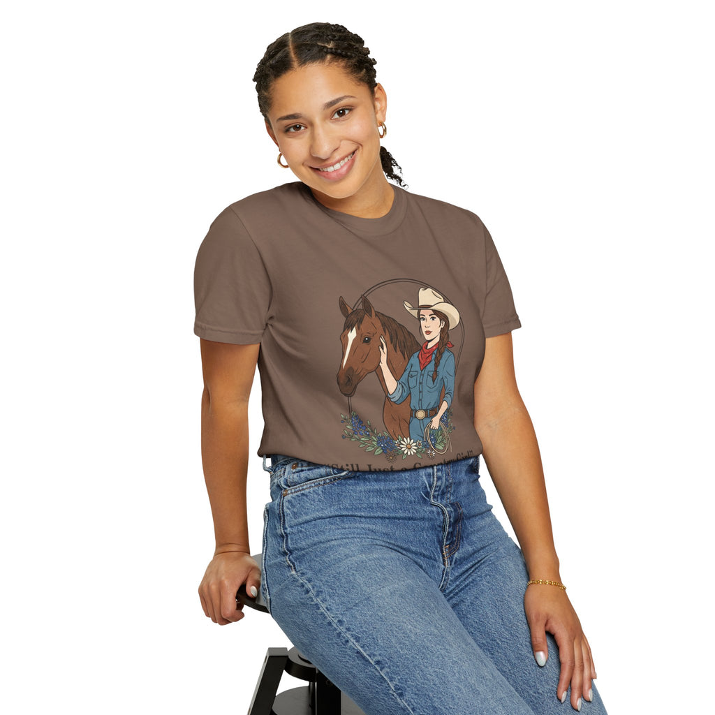 Still Just a Country Girl T-Shirt — Cowboy Cowgirl Horse Graphic Tee