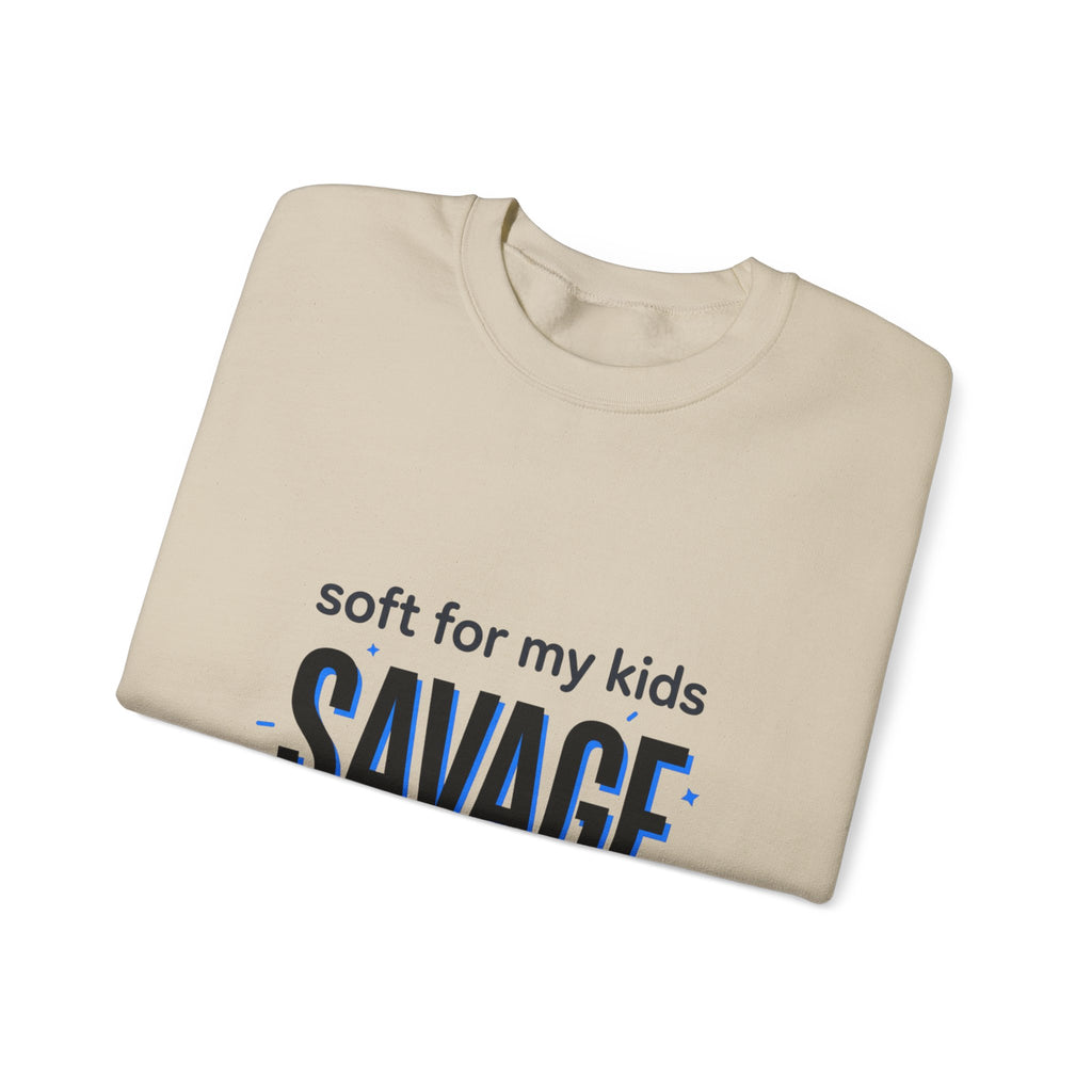 Savage Mom Sweatshirt | Minimal Typographic Mother's Day, Mom Life Style