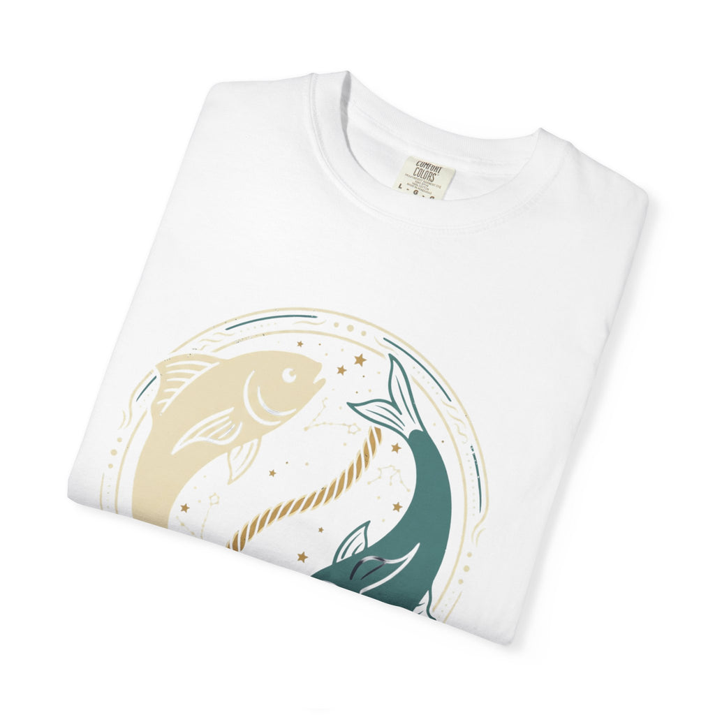 Pisces Zodiac T-Shirt — Yin Yang Fish Astrological Tee
