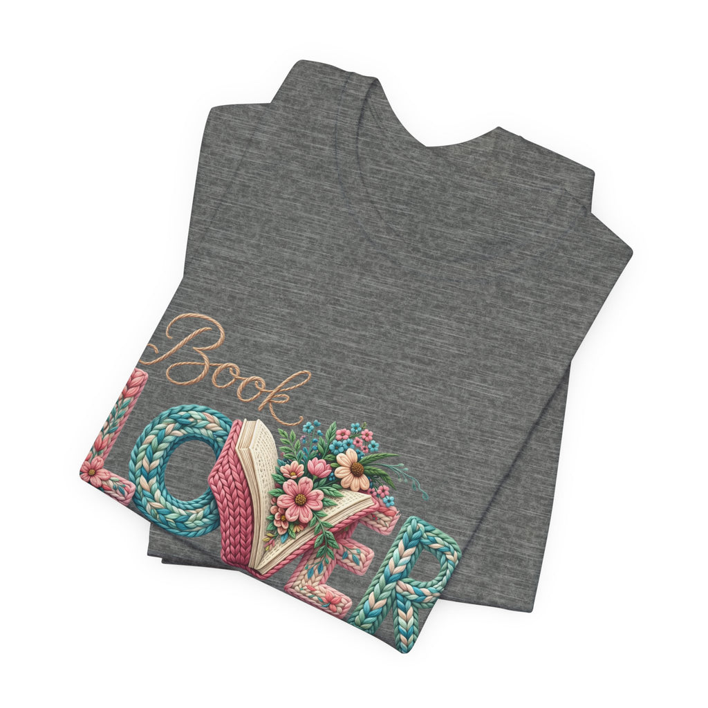 Faux Book Lover Tee — Faux. Floral 'Book Lover' Graphic T-Shirt
